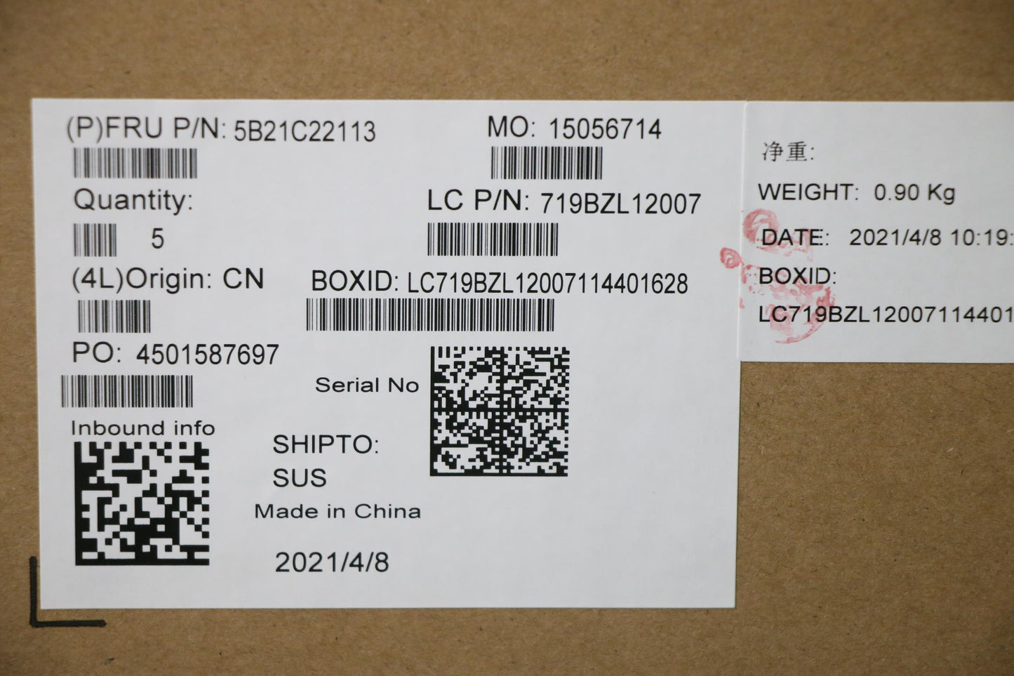 Lenovo Bdplanar Mb L82Ncwin I7_Uma_16 - 5B21C22113