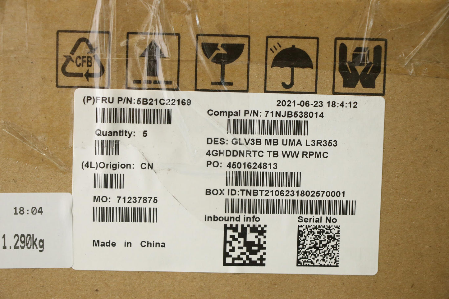 Lenovo Bdplanar Mbc21A4 Nokr353Uma4G_ - 5B21C22169