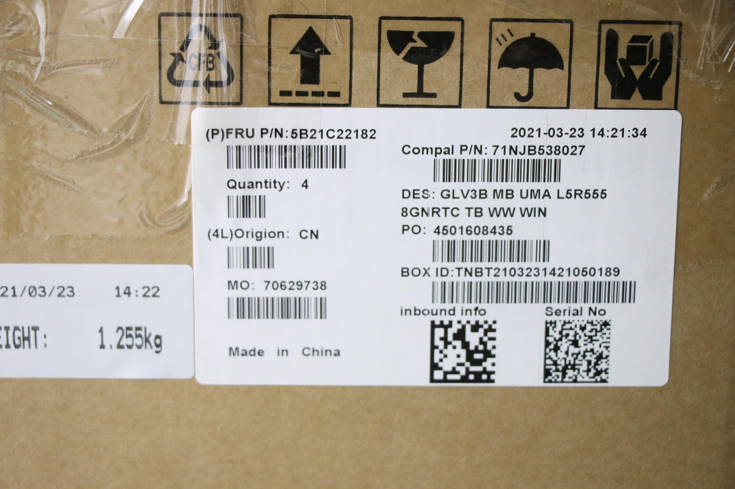 Lenovo Bdplanar Mbc21A4 Winr555Uma8G_ - 5B21C22182