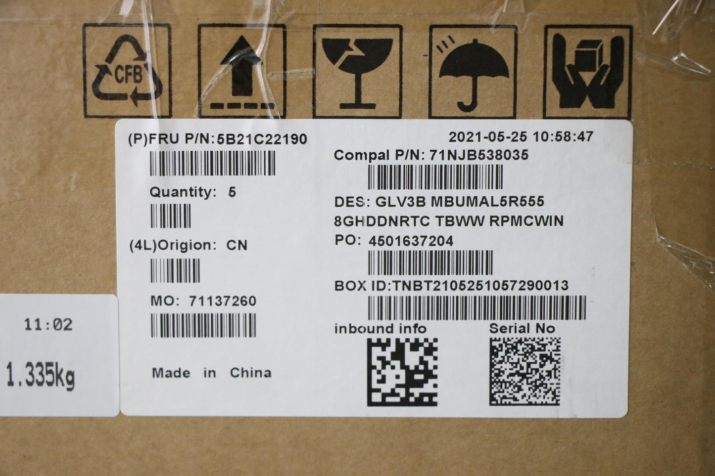 Lenovo Bdplanar Mbc21A4 Winr555Uma8G_ - 5B21C22190