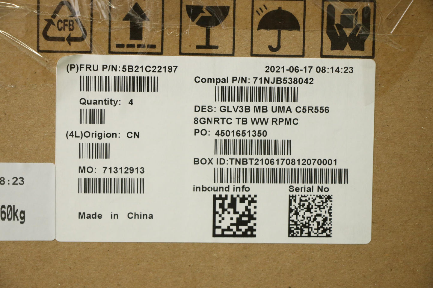 Lenovo Bdplanar Mbc21A4 Nokr556Uma8G_ - 5B21C22197