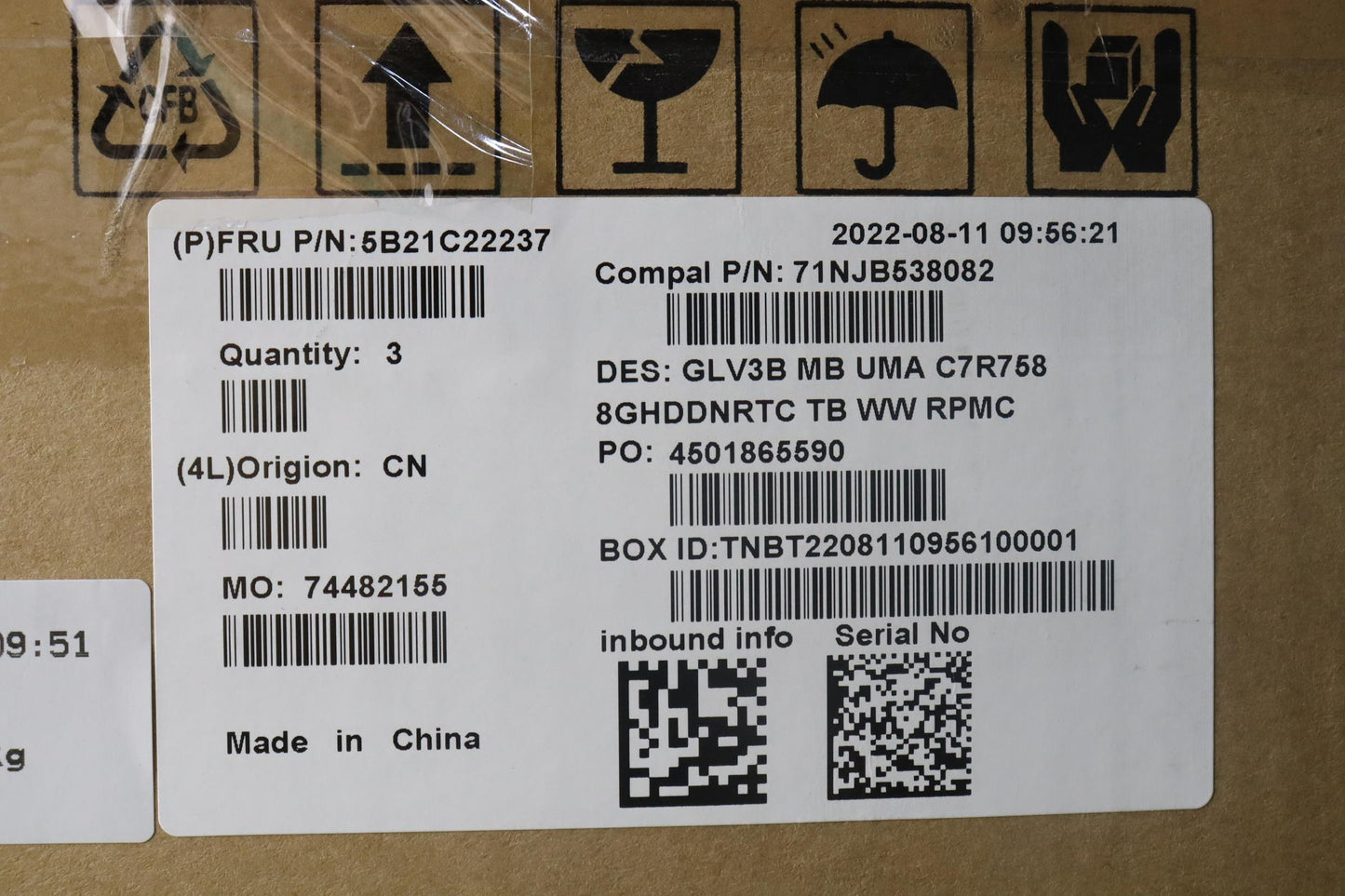 Lenovo Bdplanar Mbc21A4 Nokr758Uma8G_ - 5B21C22237