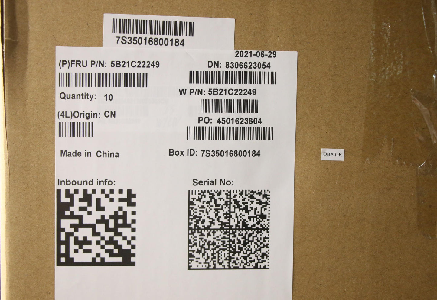 Lenovo Bdplanar Mbw20Yawinr55600Uuma - 5B21C22249
