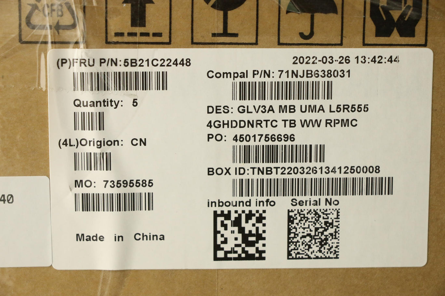 Lenovo Bdplanar Mbc21A2 Nokr555Uma4G_ - 5B21C22448