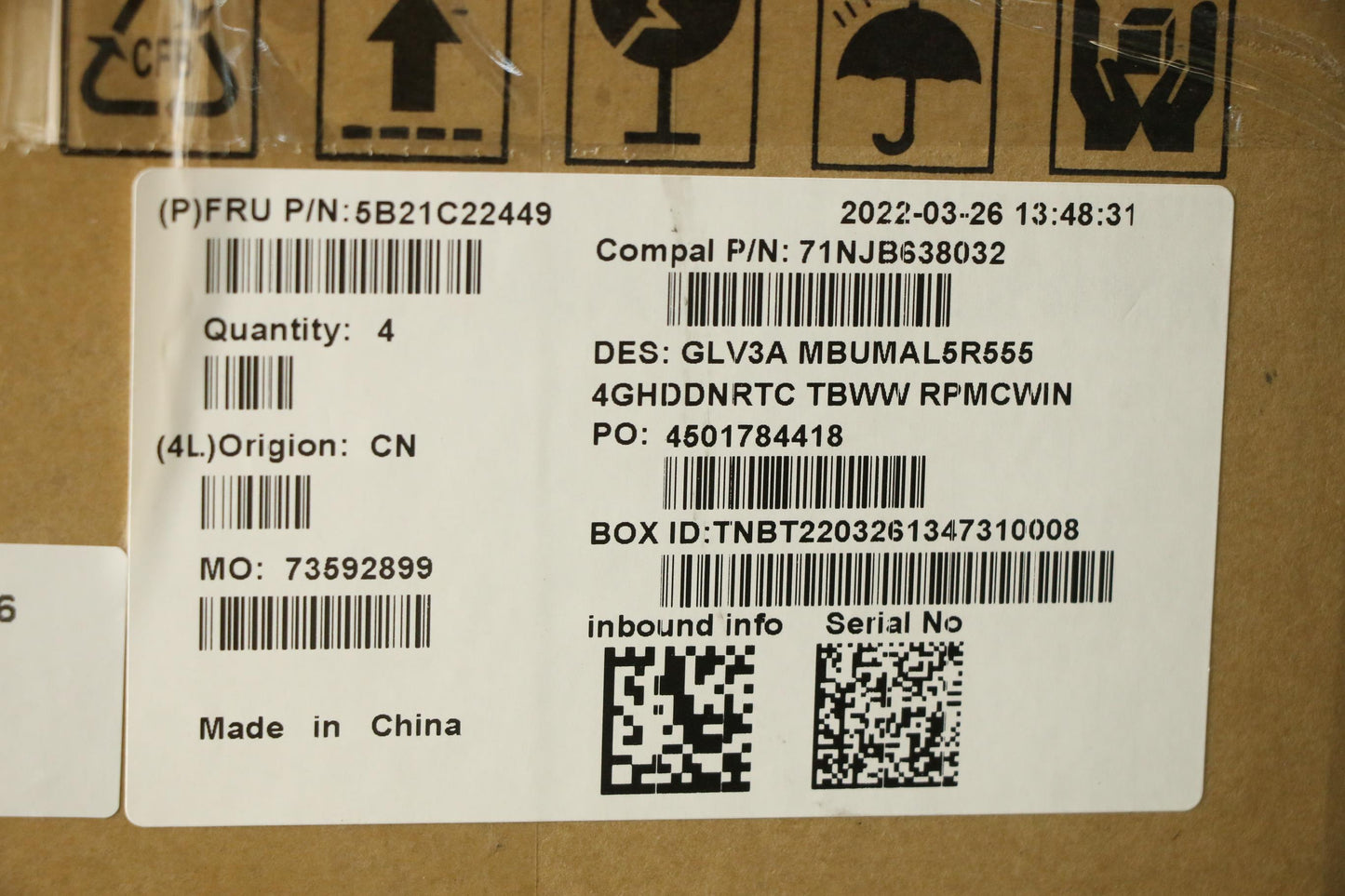 Lenovo Bdplanar Mbc21A2 Winr555Uma4G_ - 5B21C22449