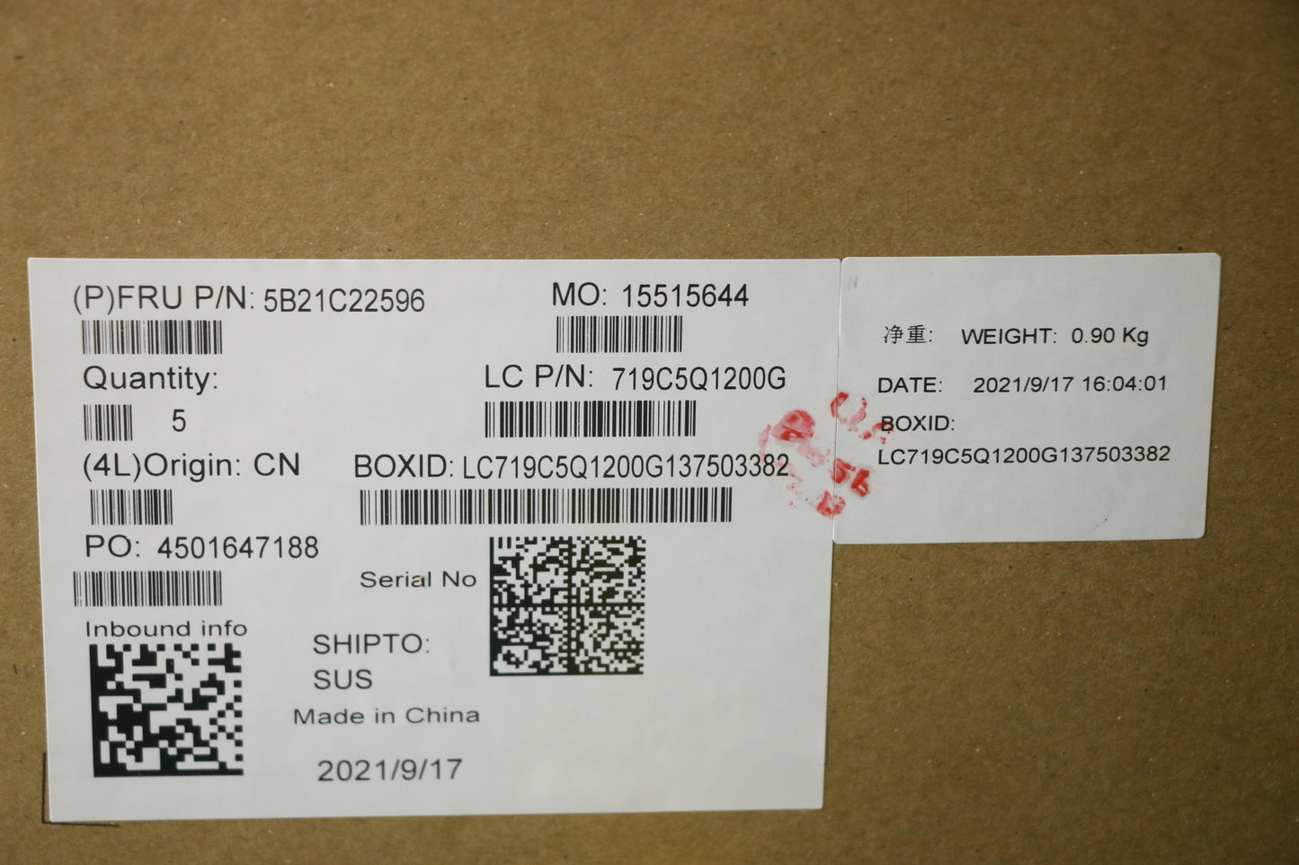 Lenovo Bdplanar Mb L82Nh I5_Uma_16G_W - 5B21C22596