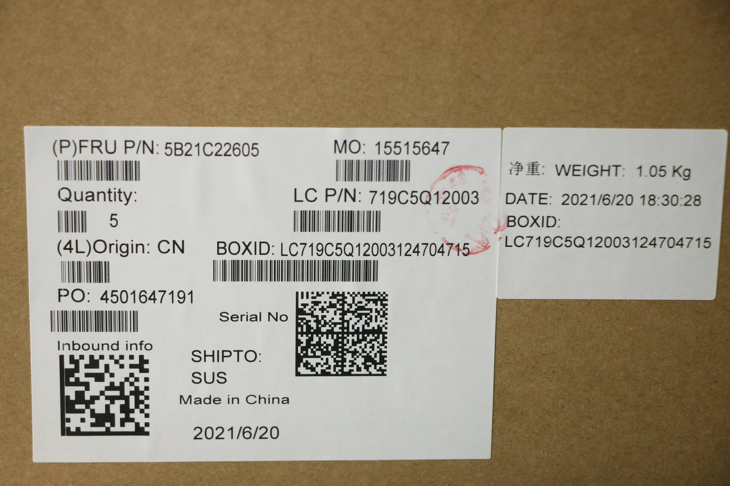Lenovo Bdplanar Mb L82Nh I5_Mx450B_2G - 5B21C22605
