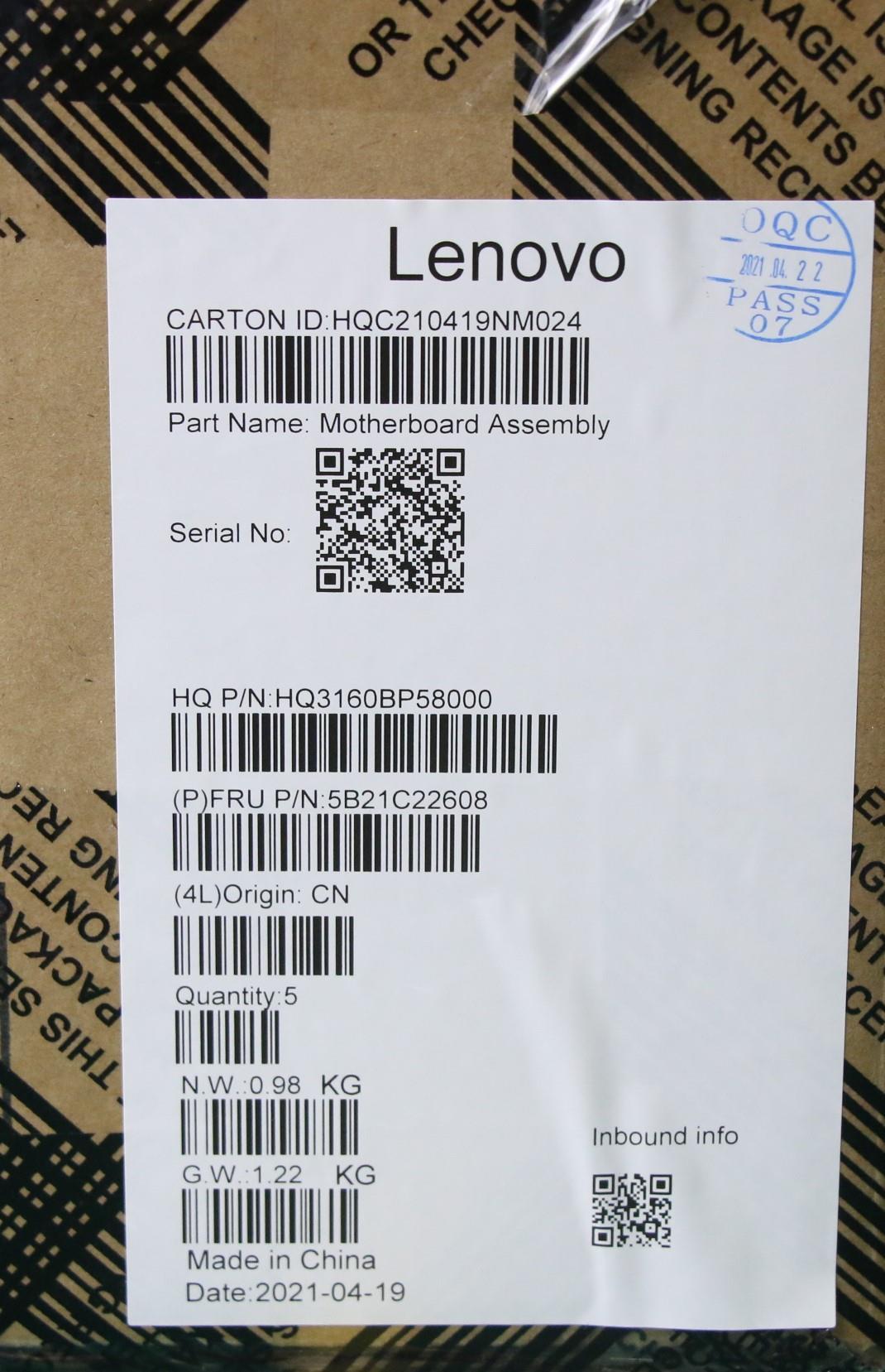 Lenovo Bdplanar Mb H 82Km Mt8183 Uma - 5B21C22608