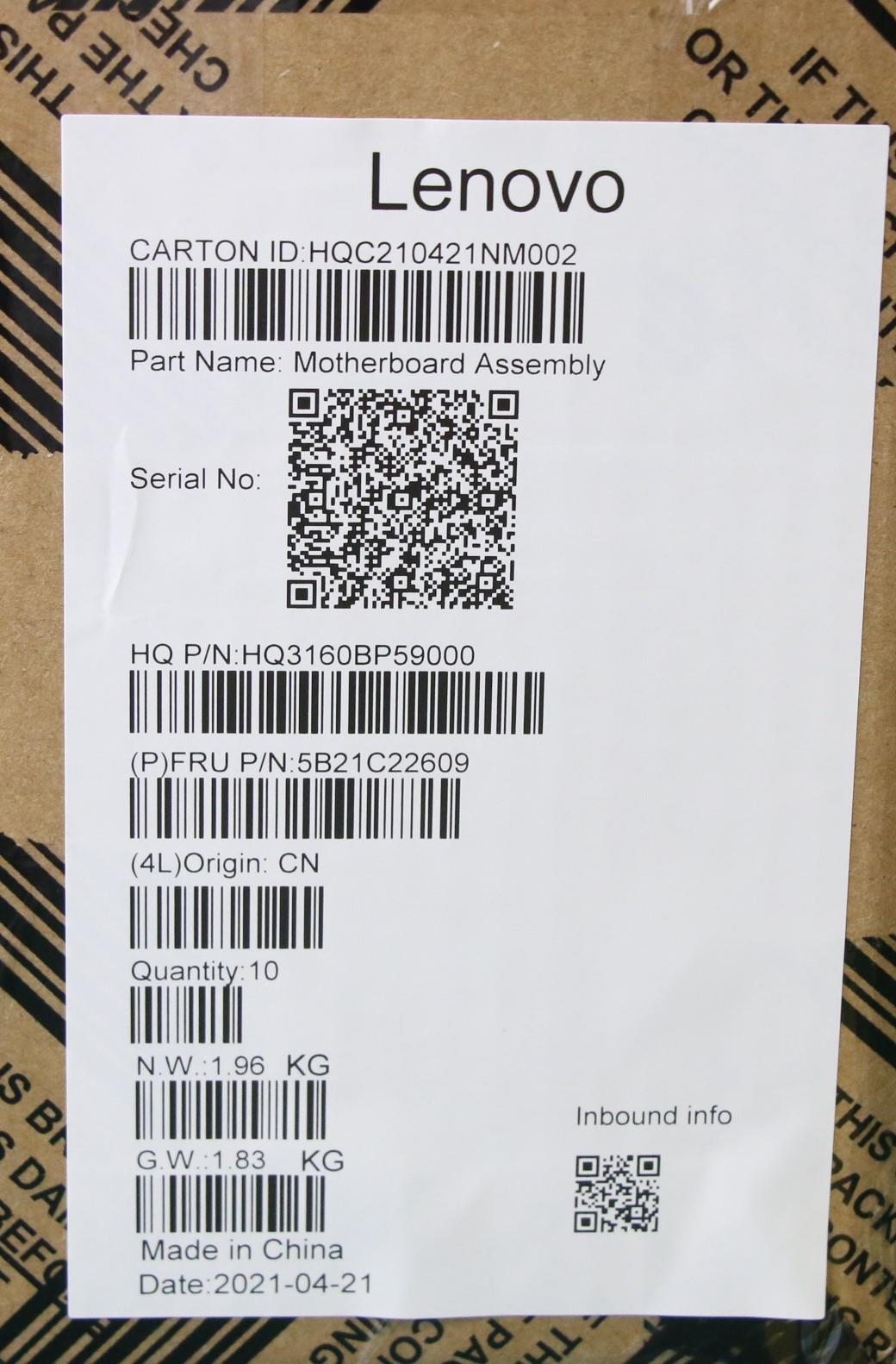 Lenovo Bdplanar Mb H 82Km Mt8183 Uma - 5B21C22609