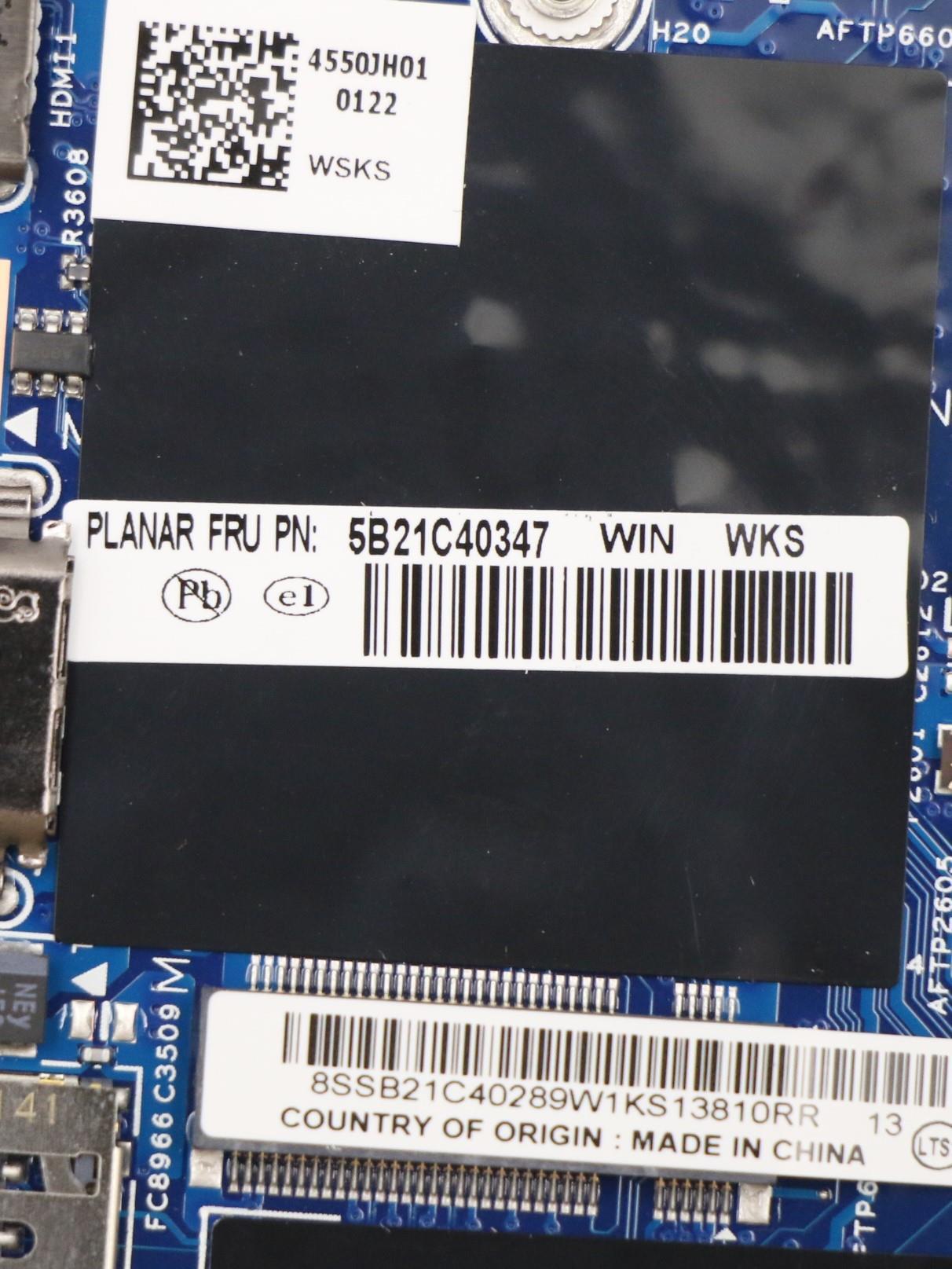 Lenovo Bdplanar I5-10210U16Gwl,Win,Na - 5B21C40347