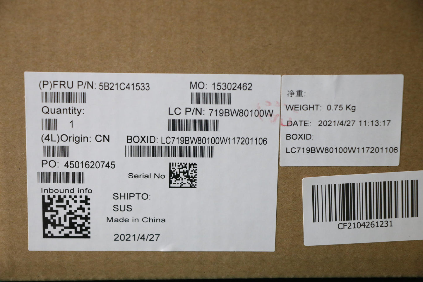 Lenovo Bdplanar Nok,I7-1165G7,16G,Ytp - 5B21C41533