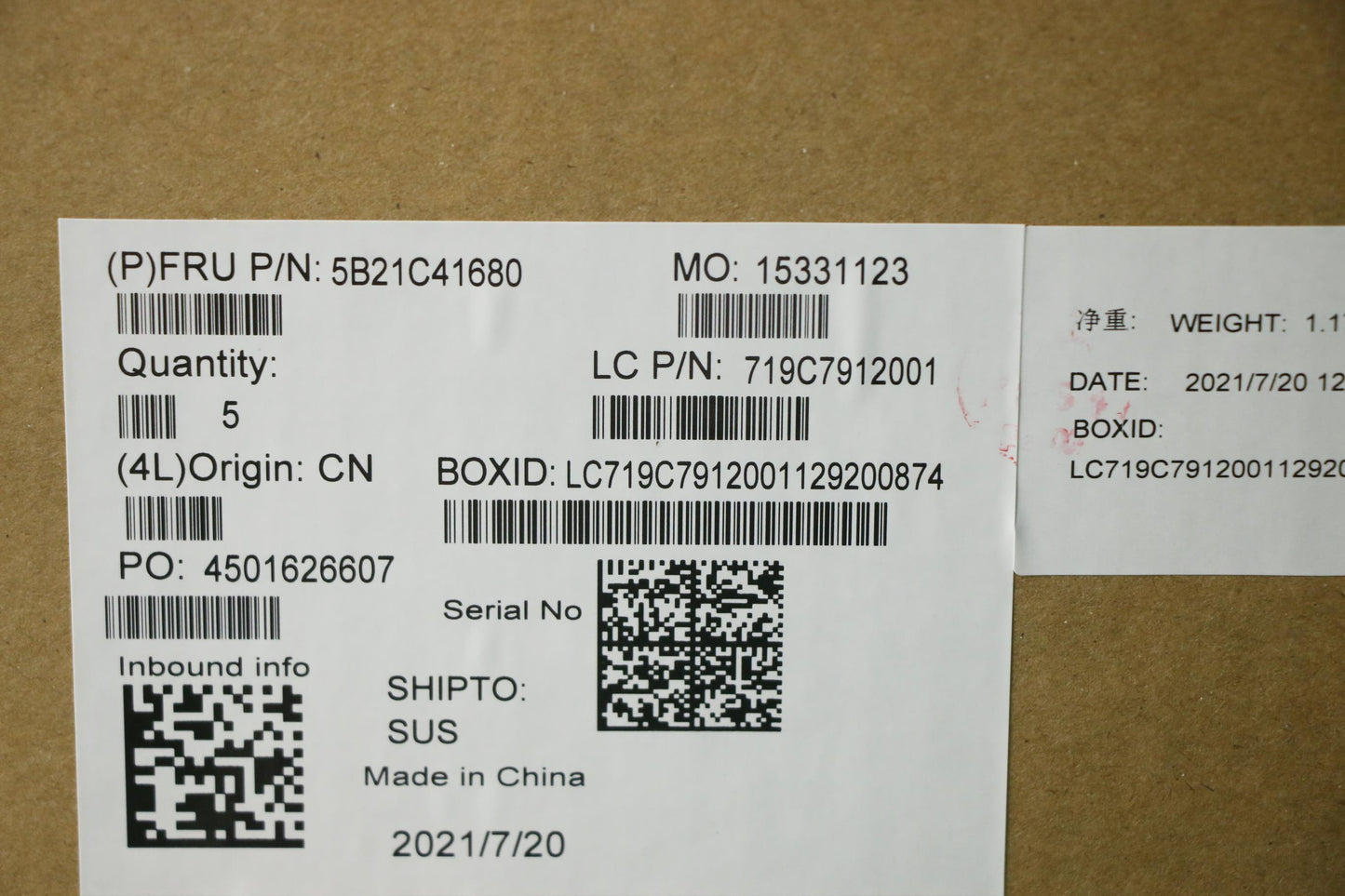 Lenovo Bdplanar Mb Win I71165G7Mx3502 - 5B21C41680