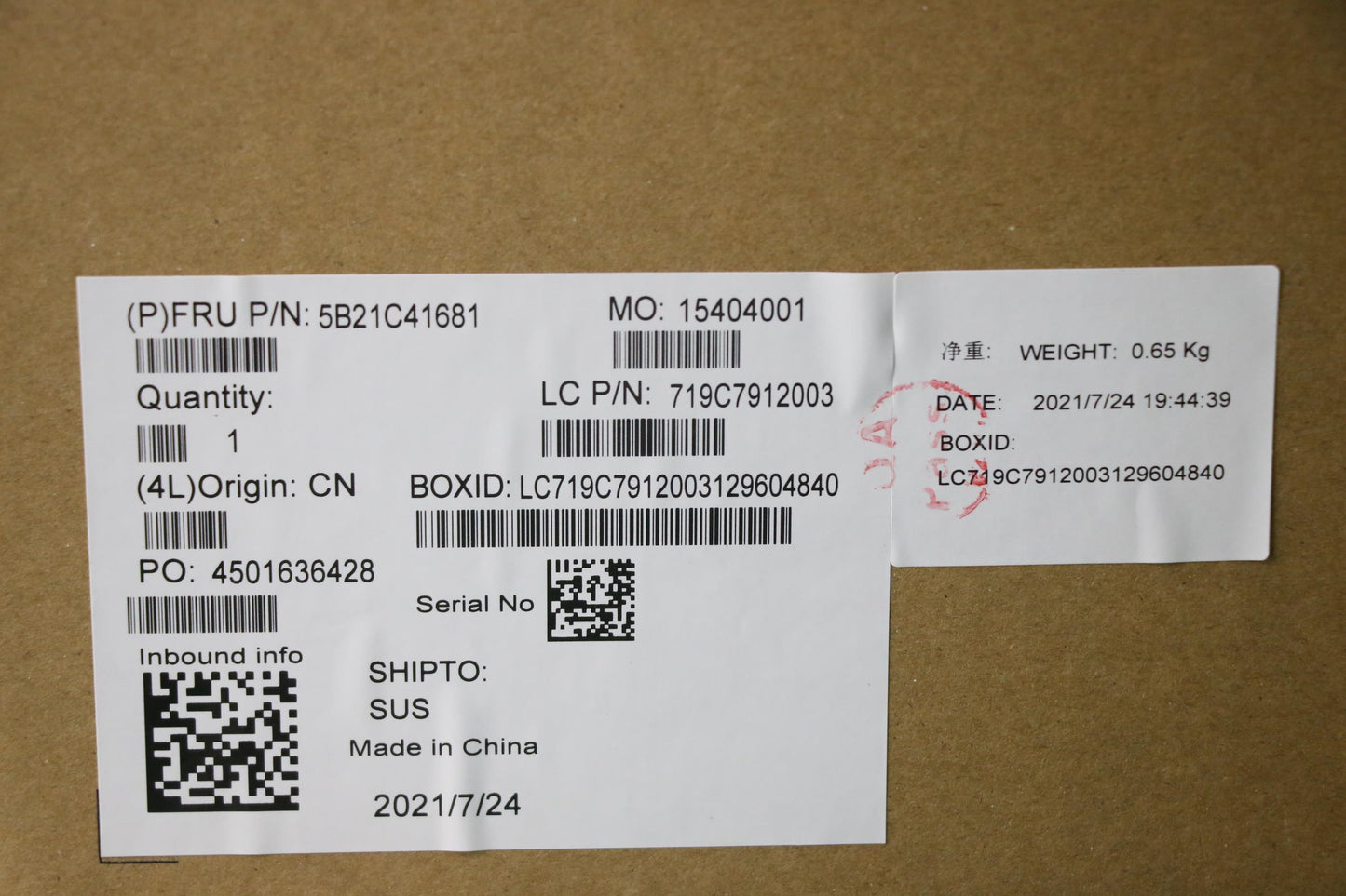 Lenovo Bdplanar Mb Nok I71165G7Mx3502 - 5B21C41681