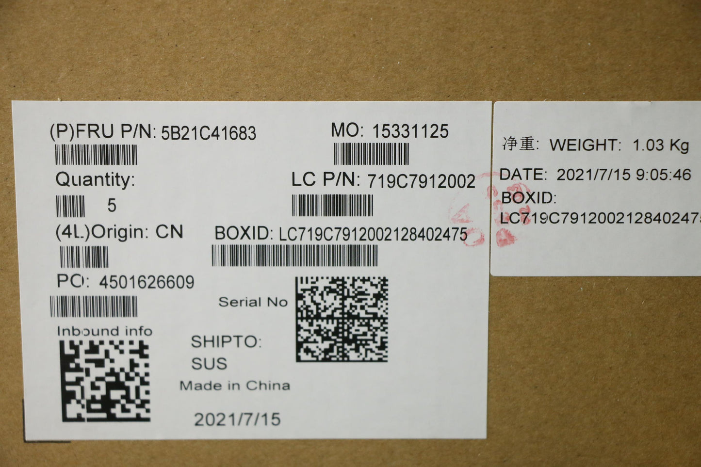 Lenovo Bdplanar Mb Nok I31115G4_Uma_8 - 5B21C41683