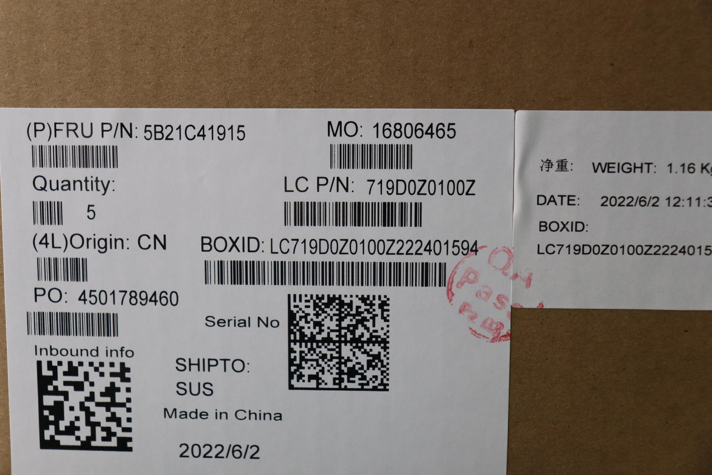 Lenovo Motherboard i7-1270P, 16GB RAM, AMT, TPM 2.0, Windows DPK - 5B21C41915