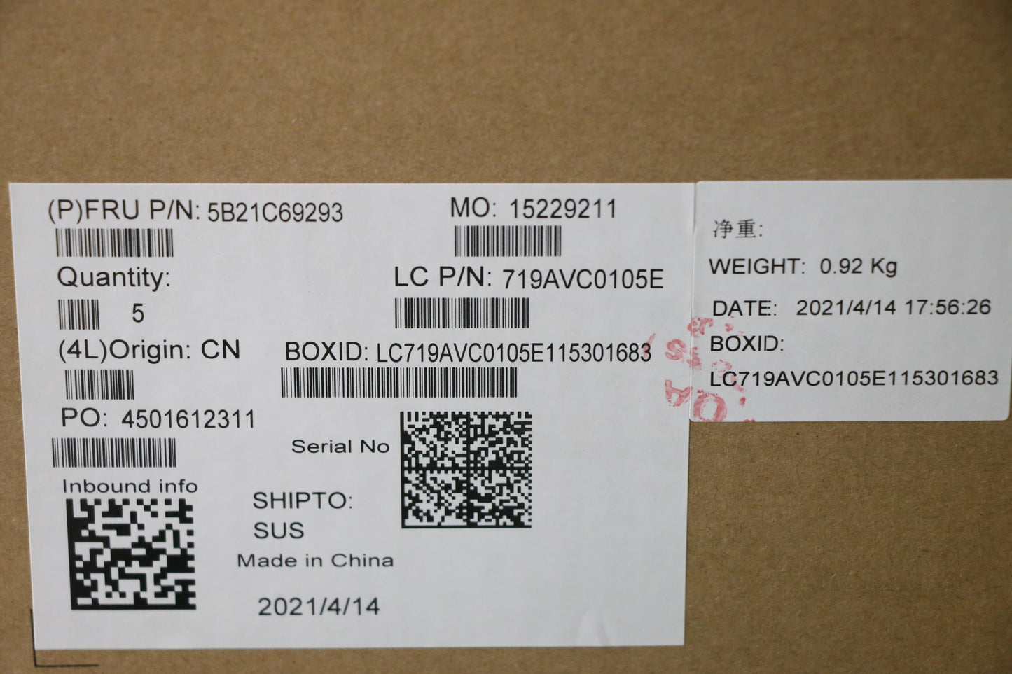 Lenovo Bdplanar I5-10310U Vp16Gwin Ya - 5B21C69293