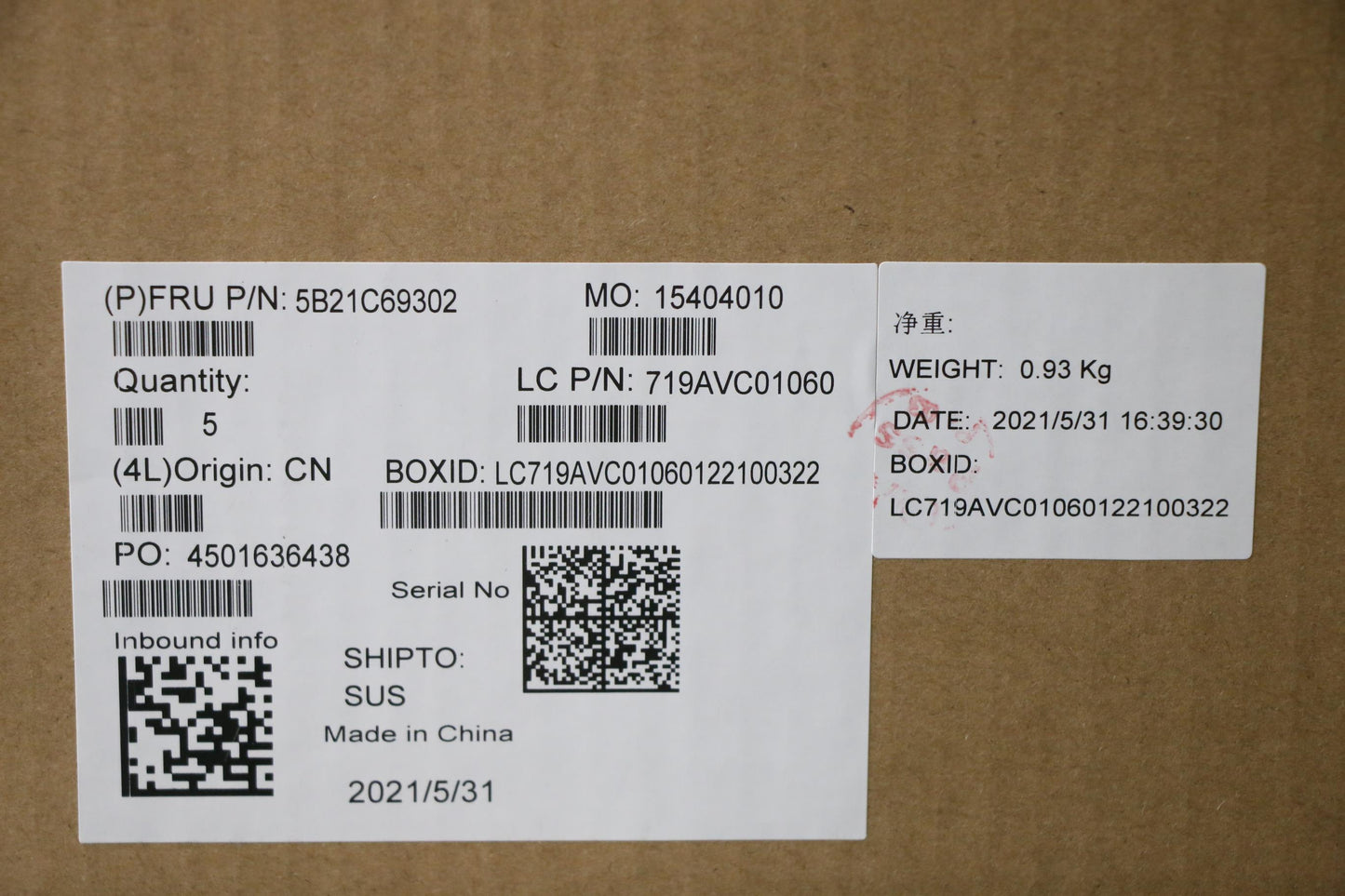 Lenovo Bdplanar I7-10610U Vp8G Win Ya - 5B21C69302