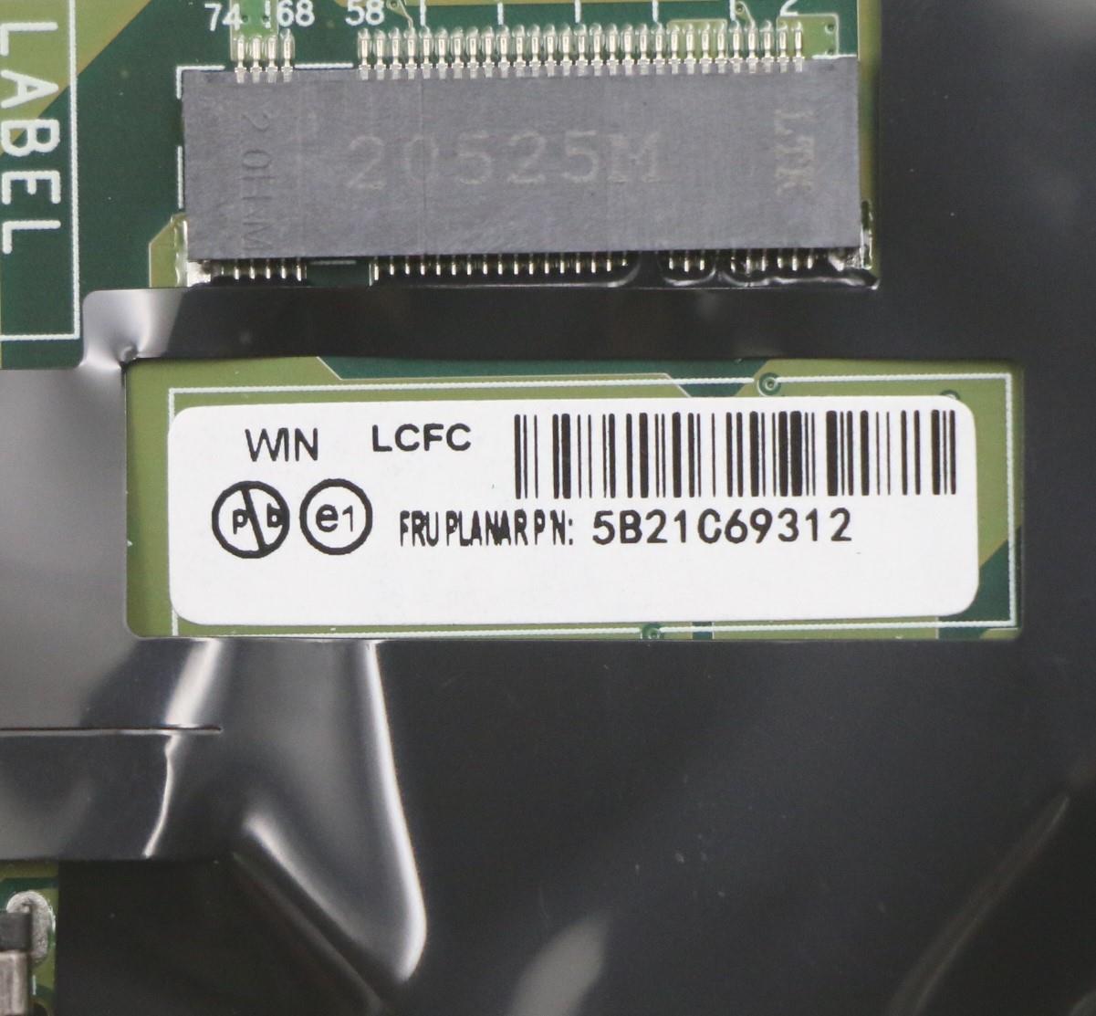 Lenovo System Board, i7-10610U, vPro, 16GB, WIN, TPM2 - 5B21C69312