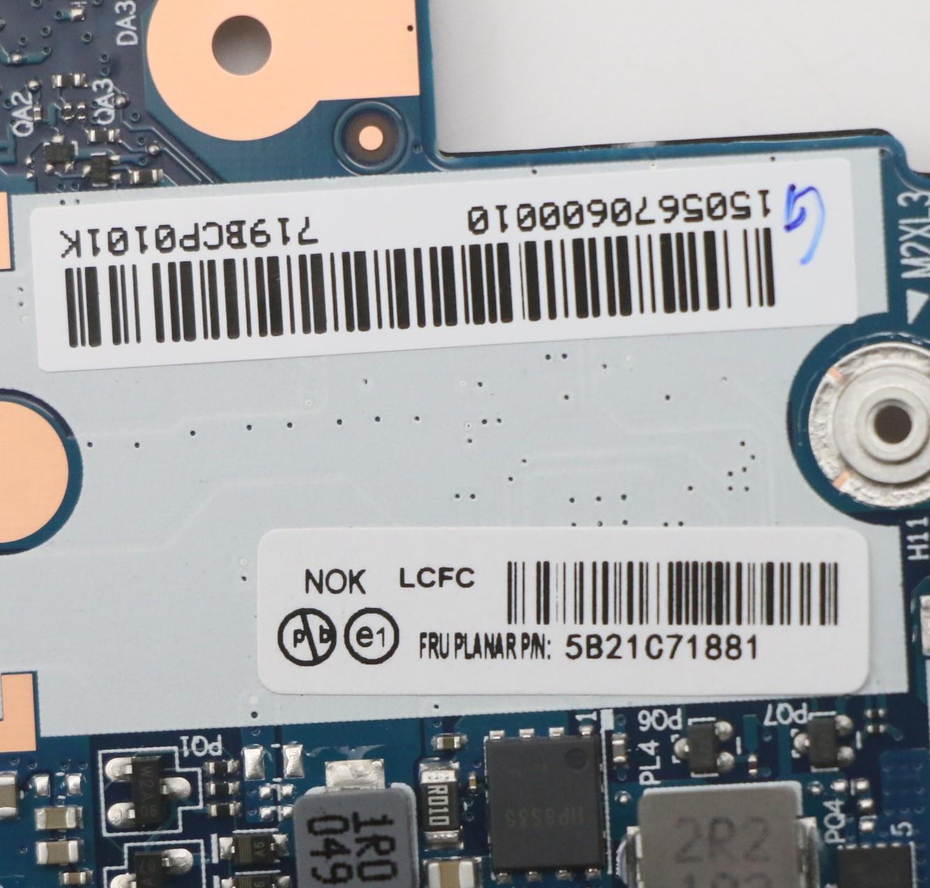 Lenovo Bdplanar I7-1165G7 Mx450,Nok,F - 5B21C71881