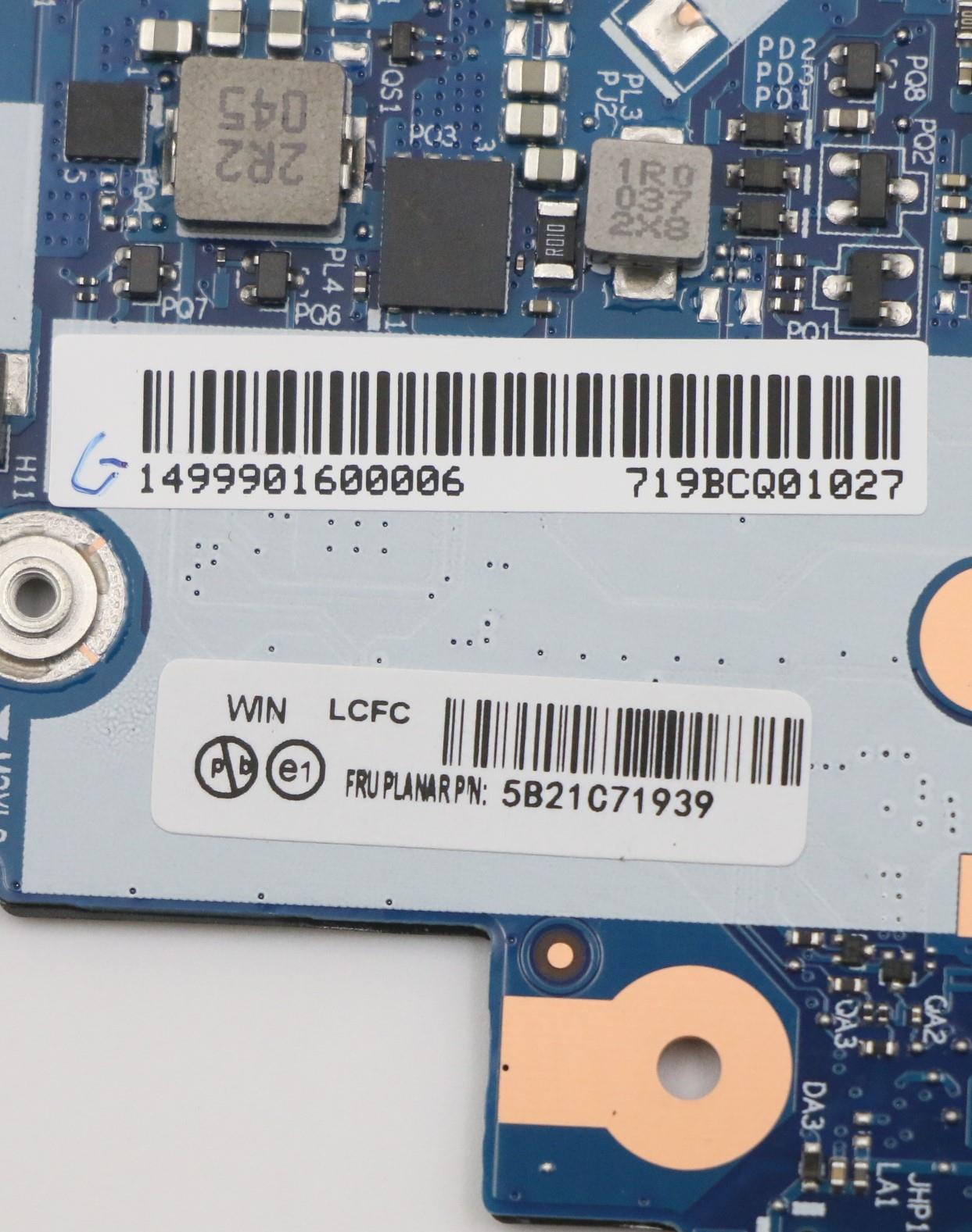 Lenovo Bdplanar I7-1165G7 Ig Ebs Winy - 5B21C71939