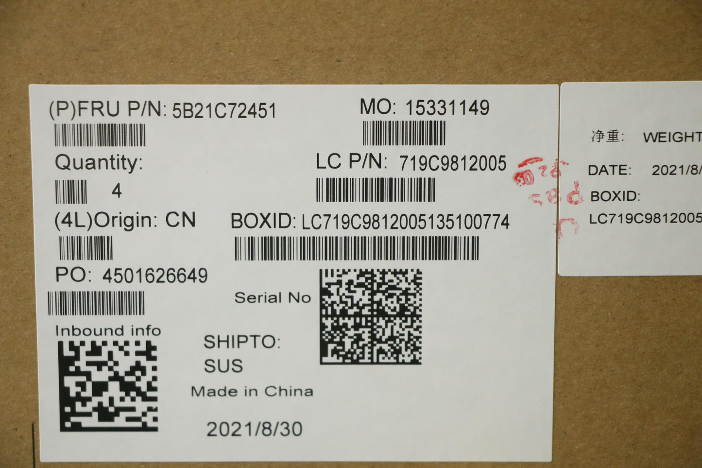 Lenovo Bdplanar Mbl82K0R55600Hgtx1650 - 5B21C72451