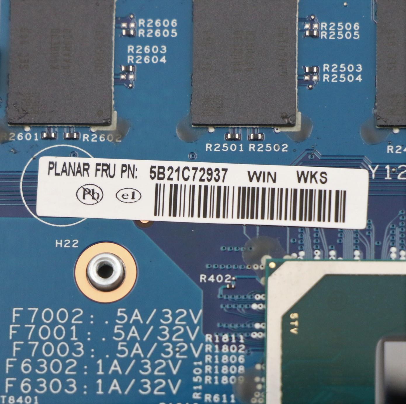 Lenovo Bdplanar I7-1165G7,16G,Wi,Na,D - 5B21C72937
