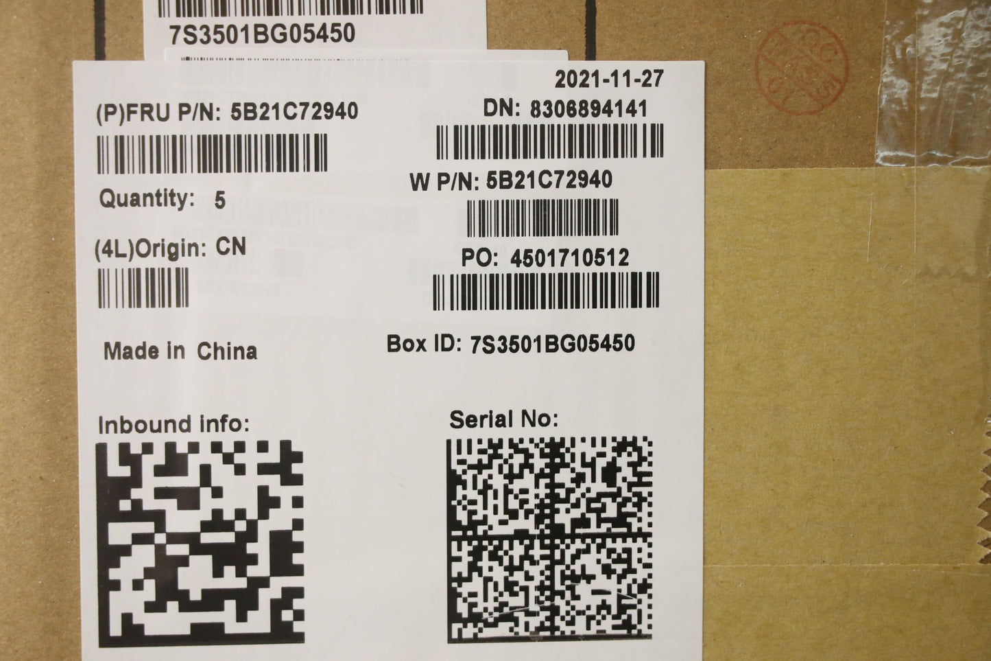 Lenovo Bdplanar I7-1165G7,16G,Wi,Na,F - 5B21C72940