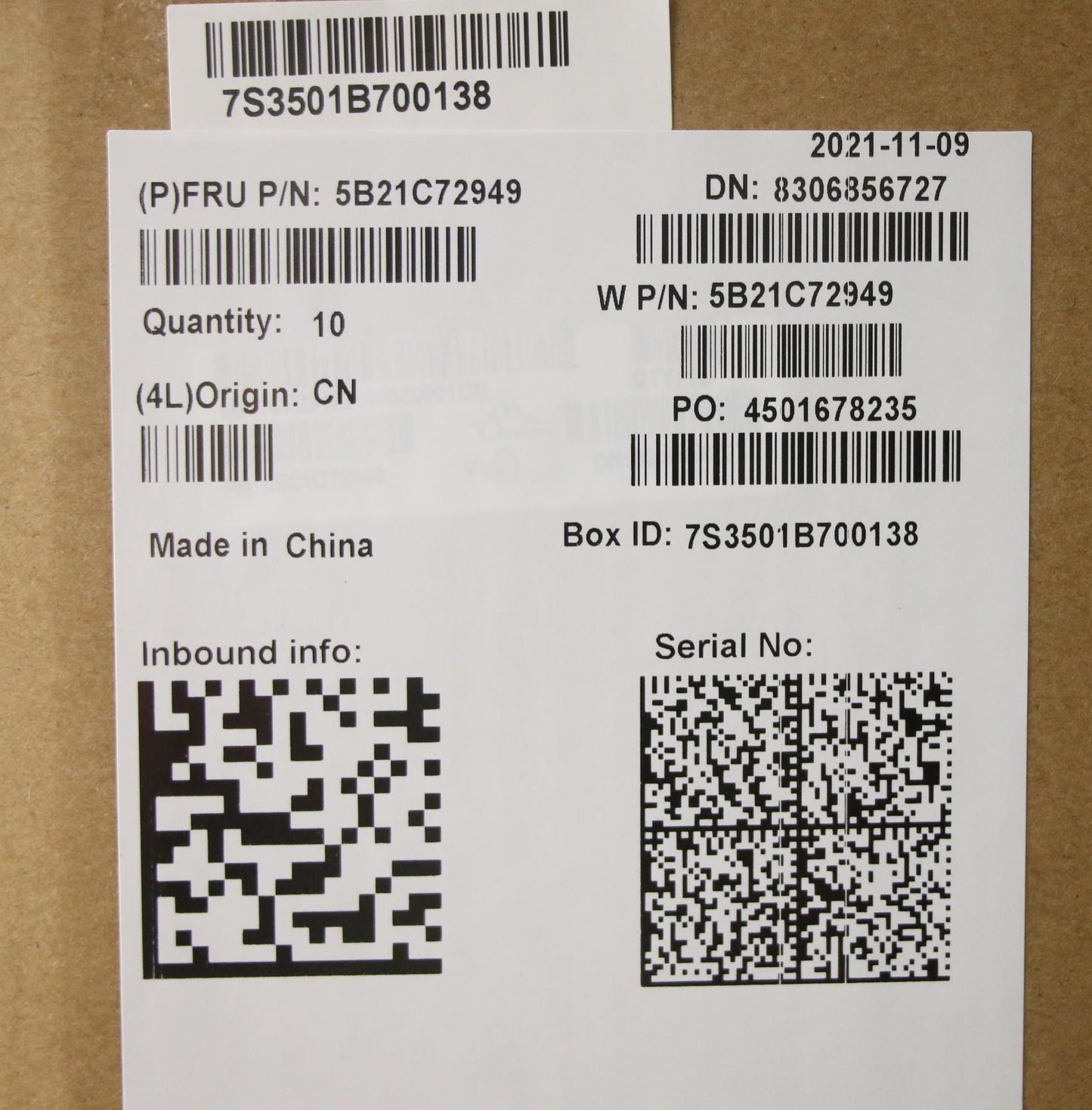 Lenovo Bdplanar I5-1145G7Vp16G,Wi,Ya, - 5B21C72949