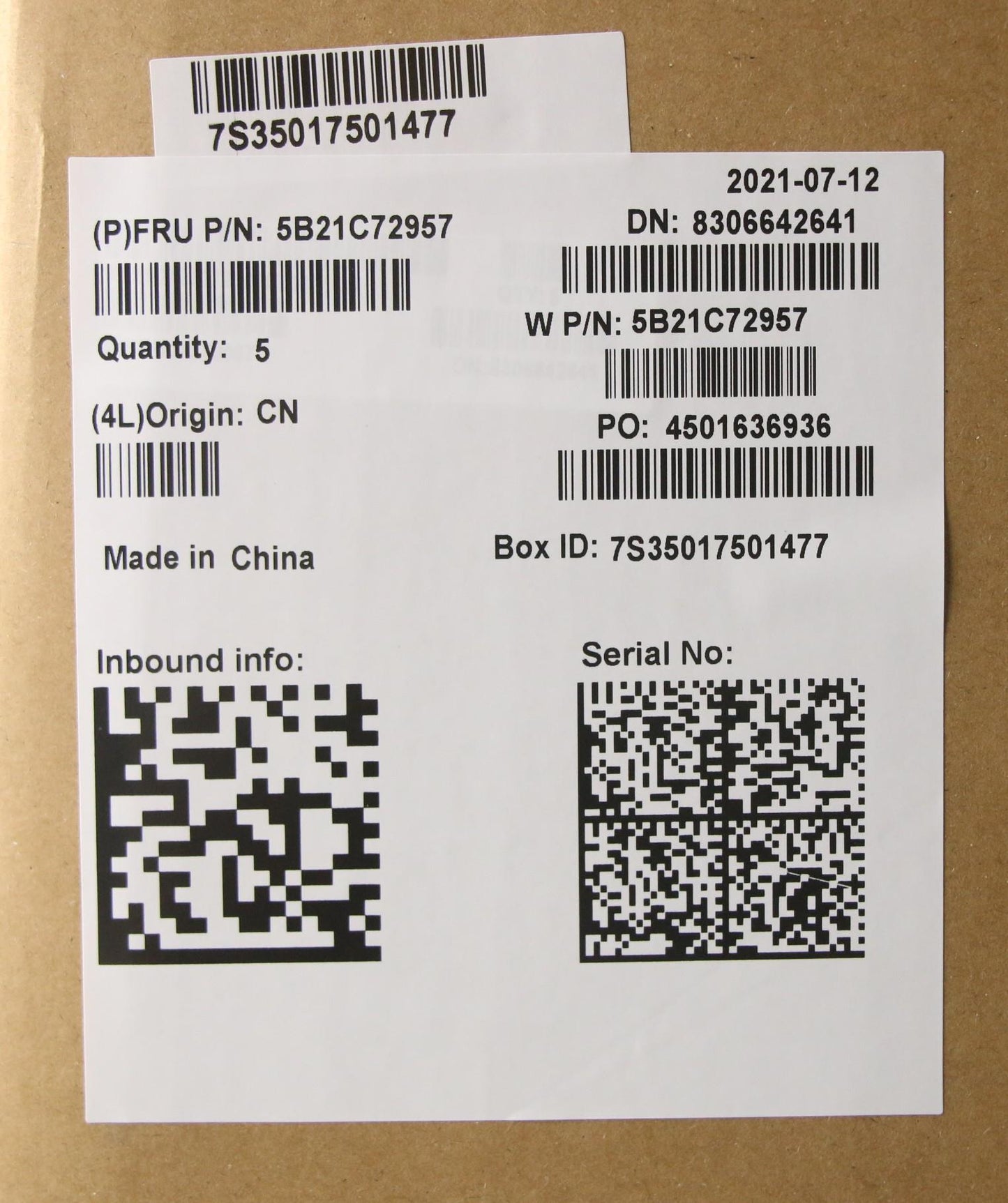 Lenovo Bdplanar I7-1185G7Vp32G,Wi,Ya, - 5B21C72957