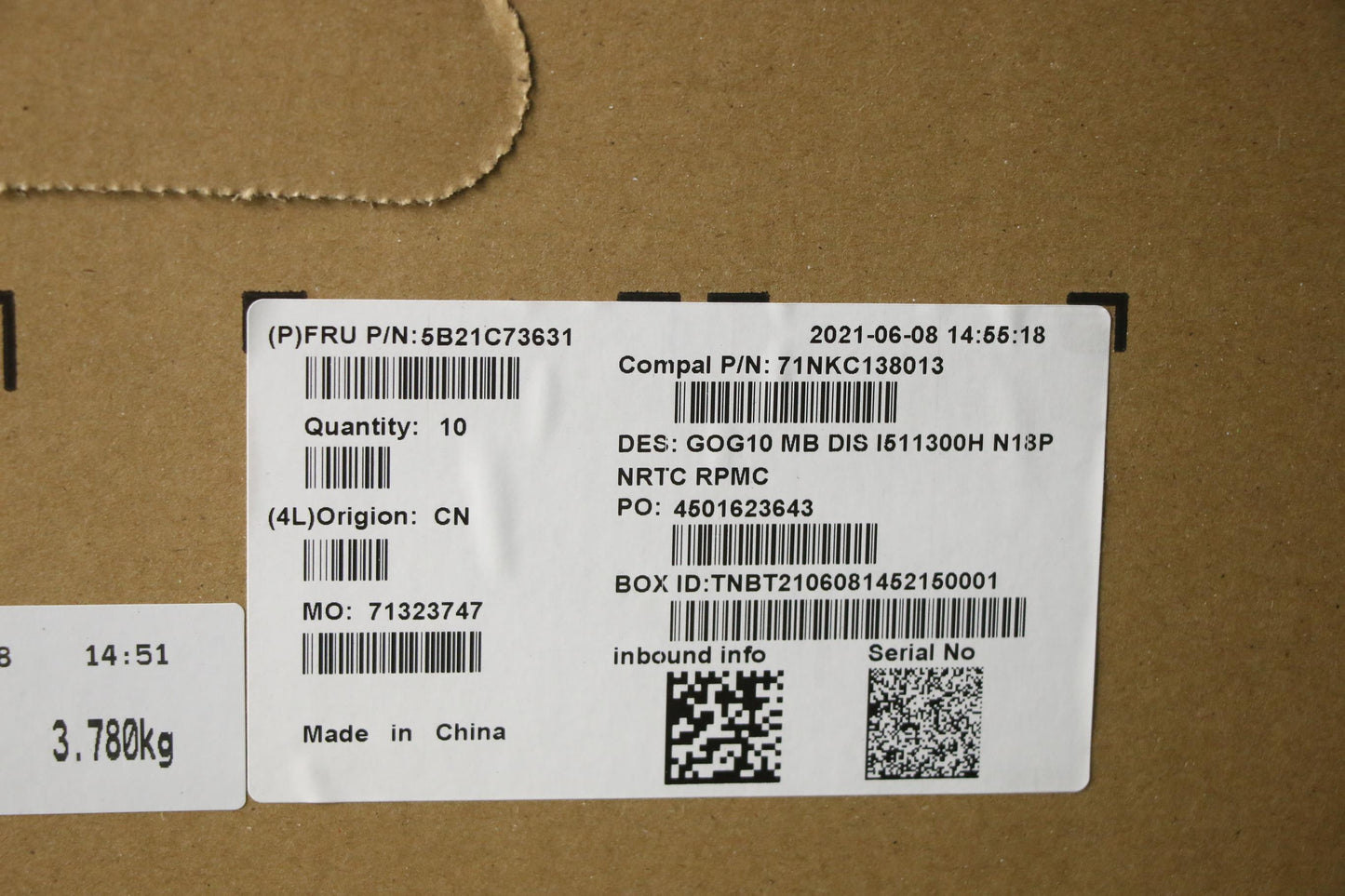 Lenovo Bdplanar Mbc82K1 Noki511300H_G - 5B21C73631