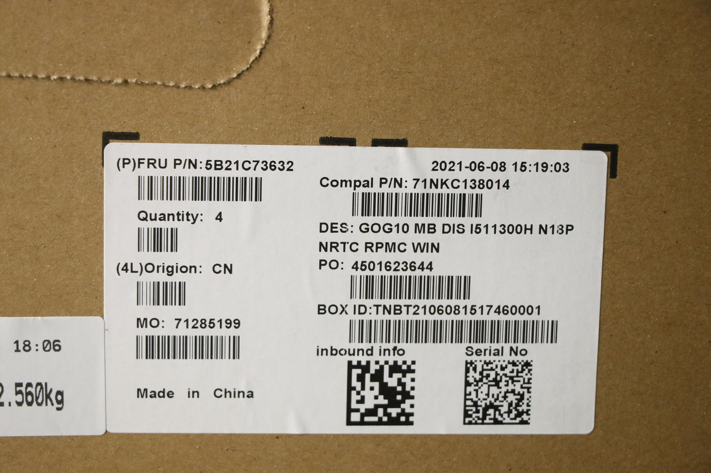 Lenovo Bdplanar Mbc82K1 Wini511300H_G - 5B21C73632