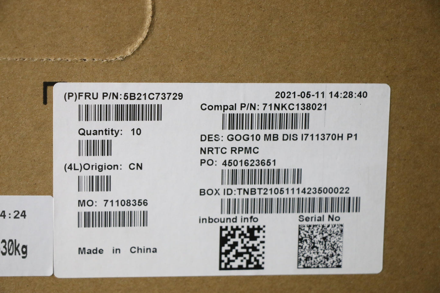 Lenovo Bdplanar Mbc82K1Noki711370H_Rt - 5B21C73729