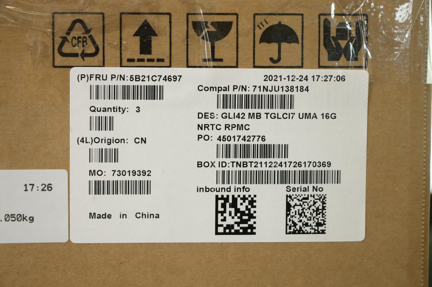 Lenovo Bdplanar Mb C82L3 Nok I71195Um - 5B21C74697