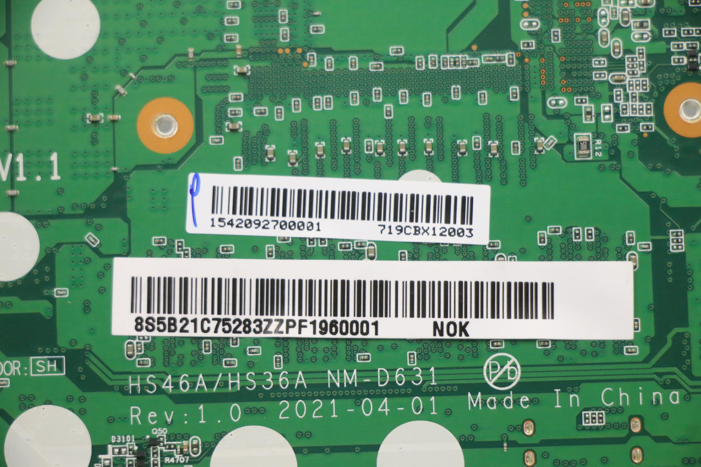 Lenovo Bdplanar Mb L82M7 Nok I31115G4 - 5B21C75283