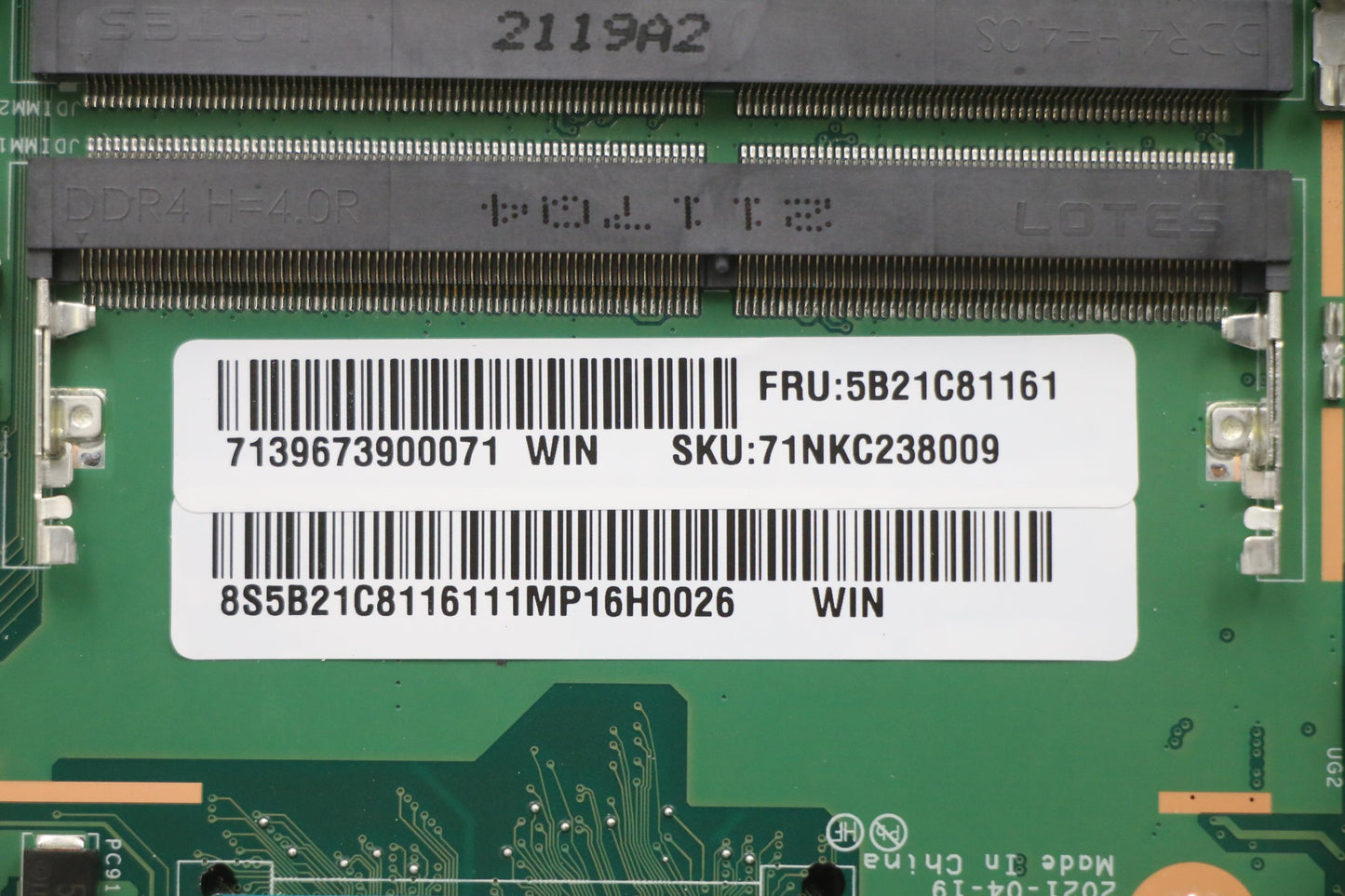Lenovo Bdplanar Mbc82K2 Winr55600H_Gt - 5B21C81161