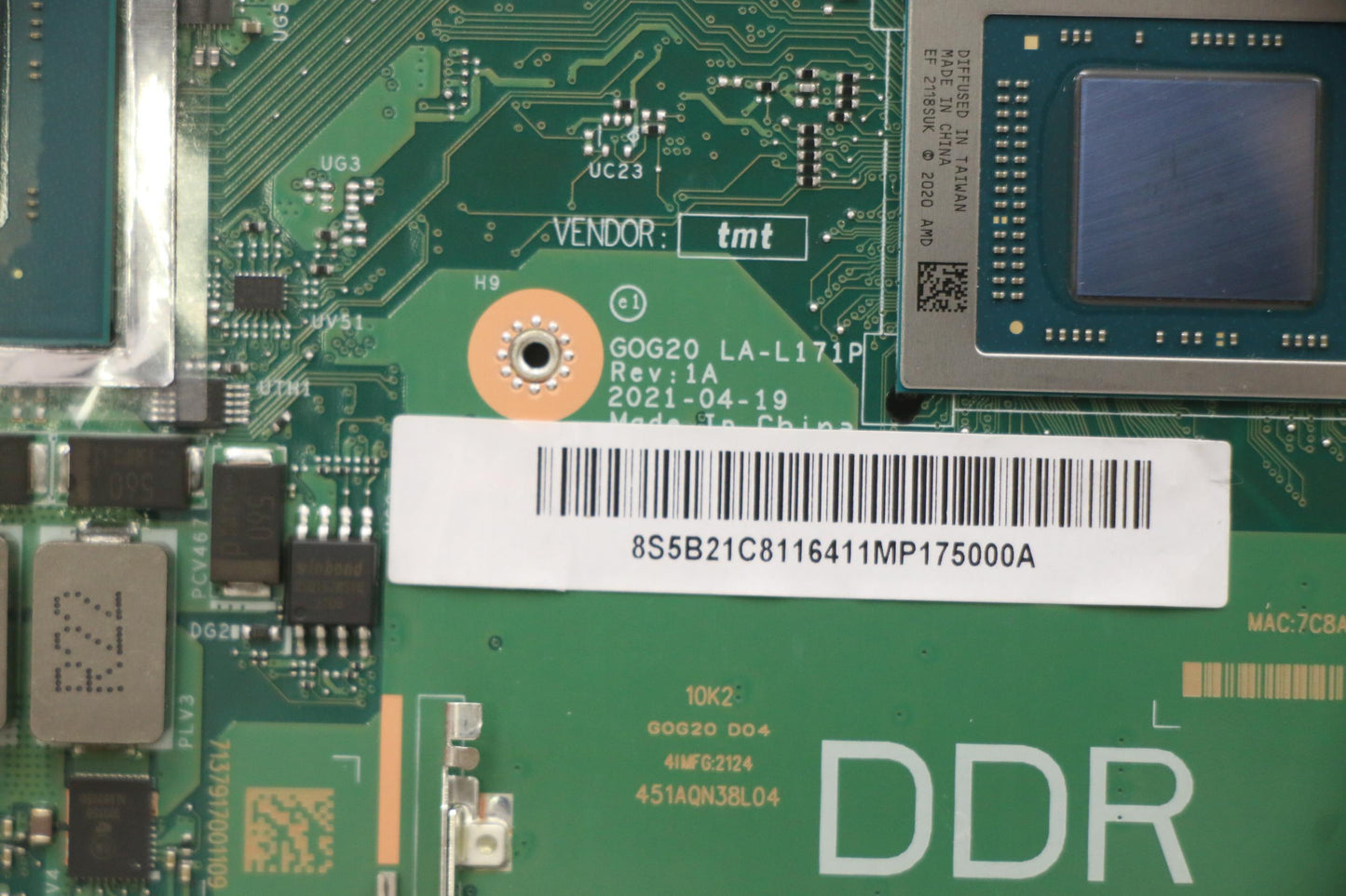Lenovo Bdplanar Mbc82K2 Nokr55600H_Rt - 5B21C81164