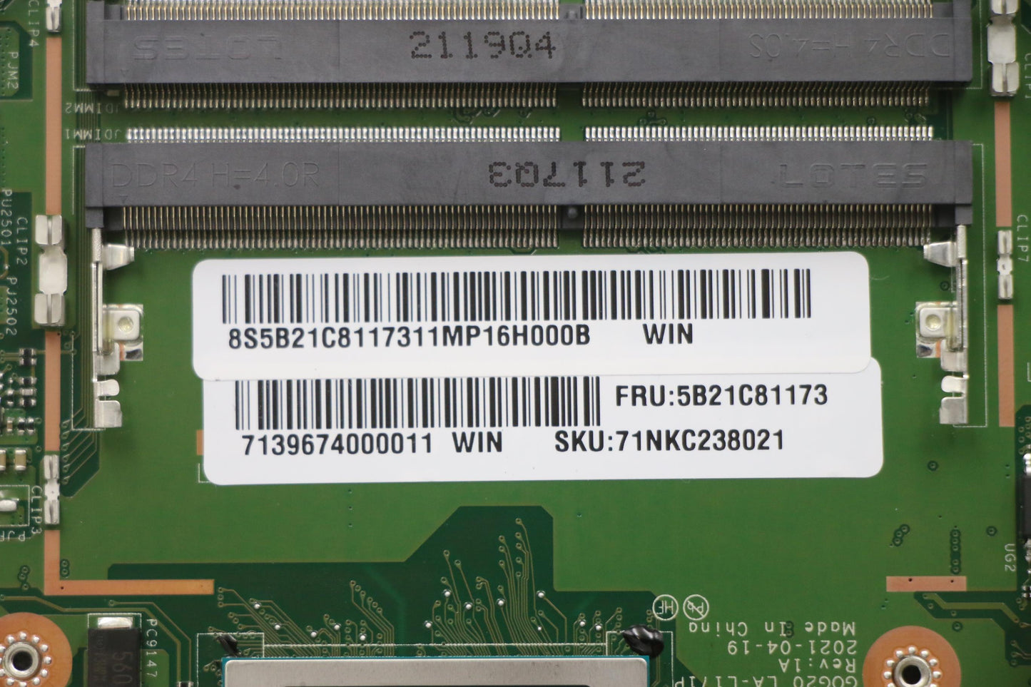 Lenovo Bdplanar Mbc82K2 Winr55600H_Rt - 5B21C81173