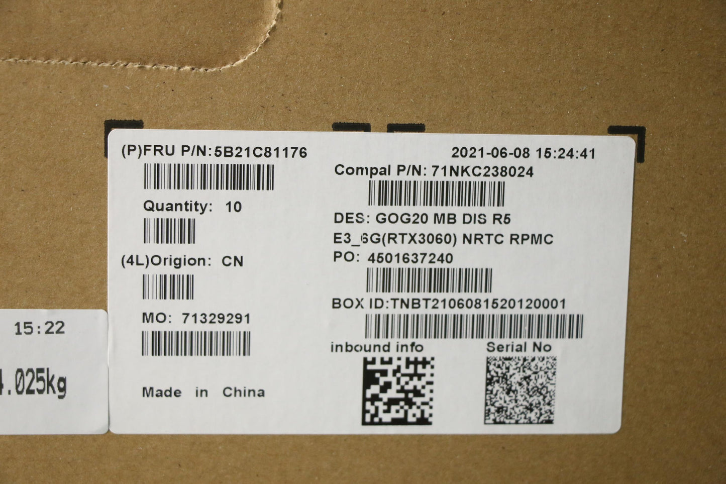 Lenovo Bdplanar Mbc82K2Nokr55600H_Rtx - 5B21C81176