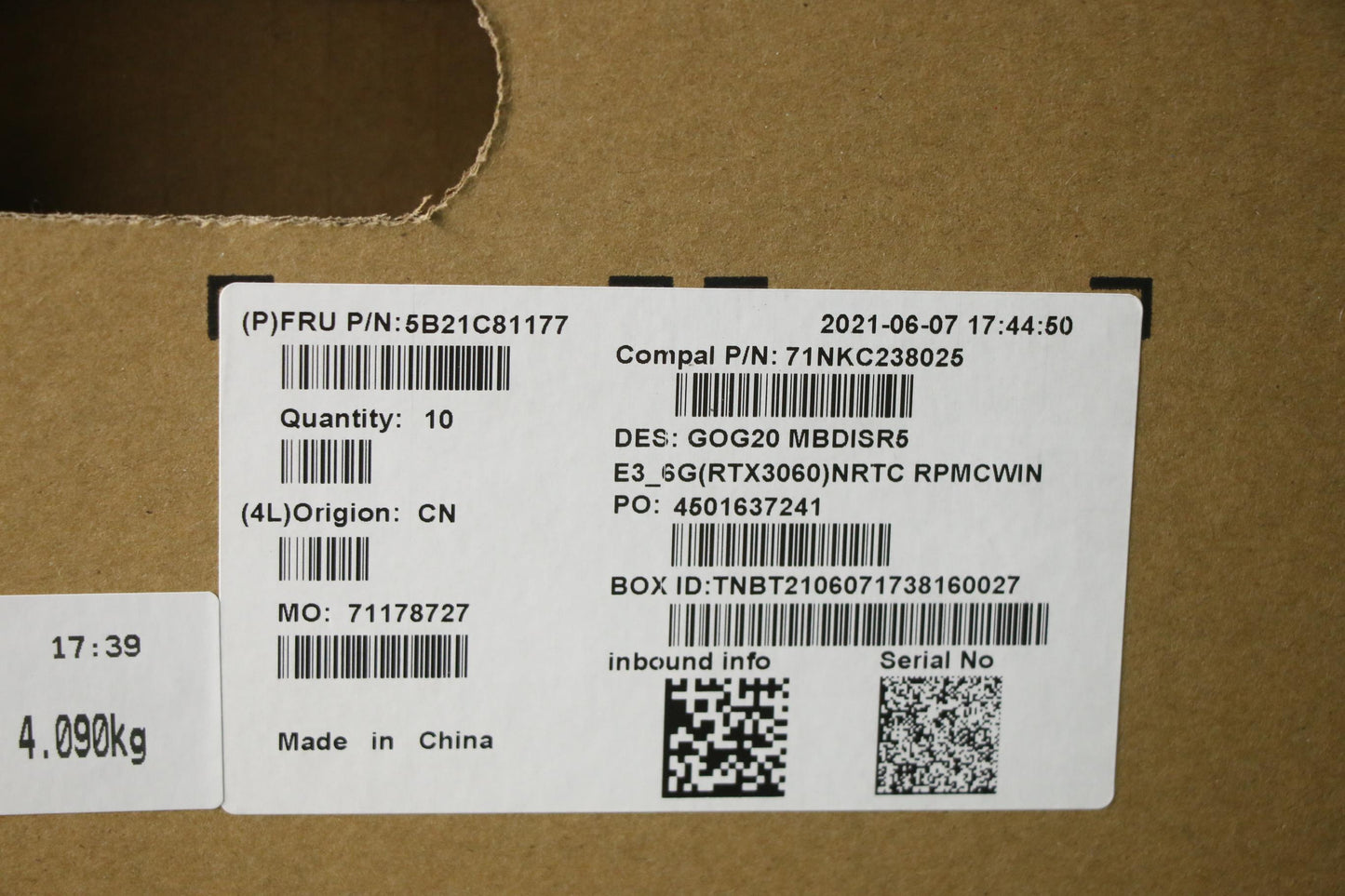 Lenovo Bdplanar Mbc82K2Winr55600H_Rtx - 5B21C81177