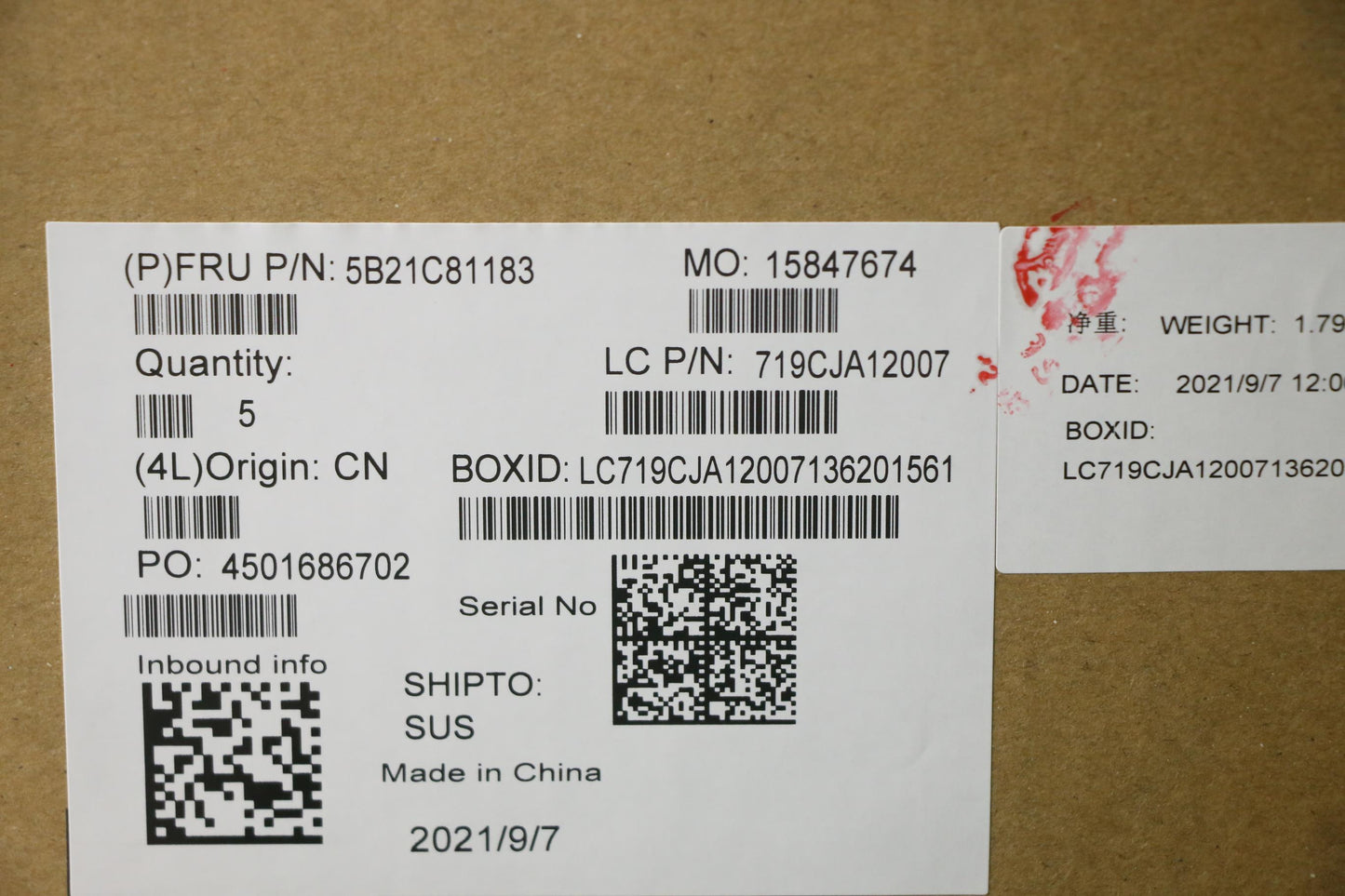 Lenovo Motherboard L82NL, i7-10750H, RTX 3050 Ti, 4GB RAM - 5B21C81183