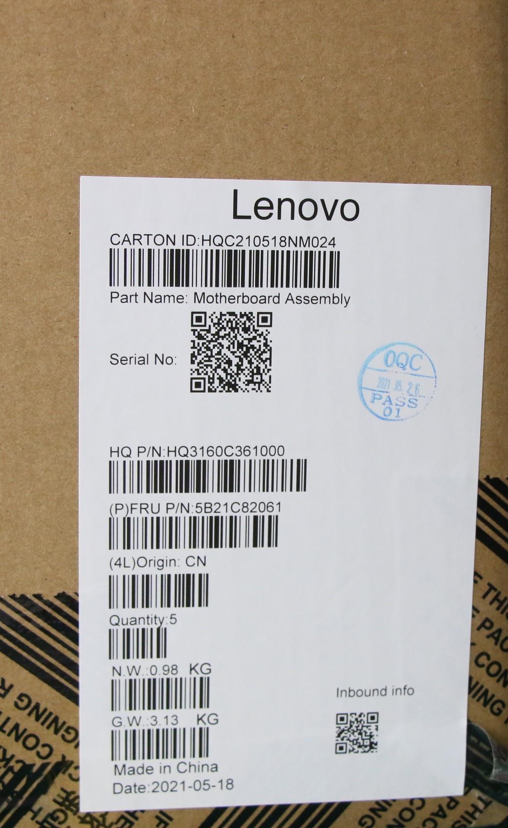 Lenovo Bdplanar Mbh82L5Nokr7_Rtx30504 - 5B21C82061