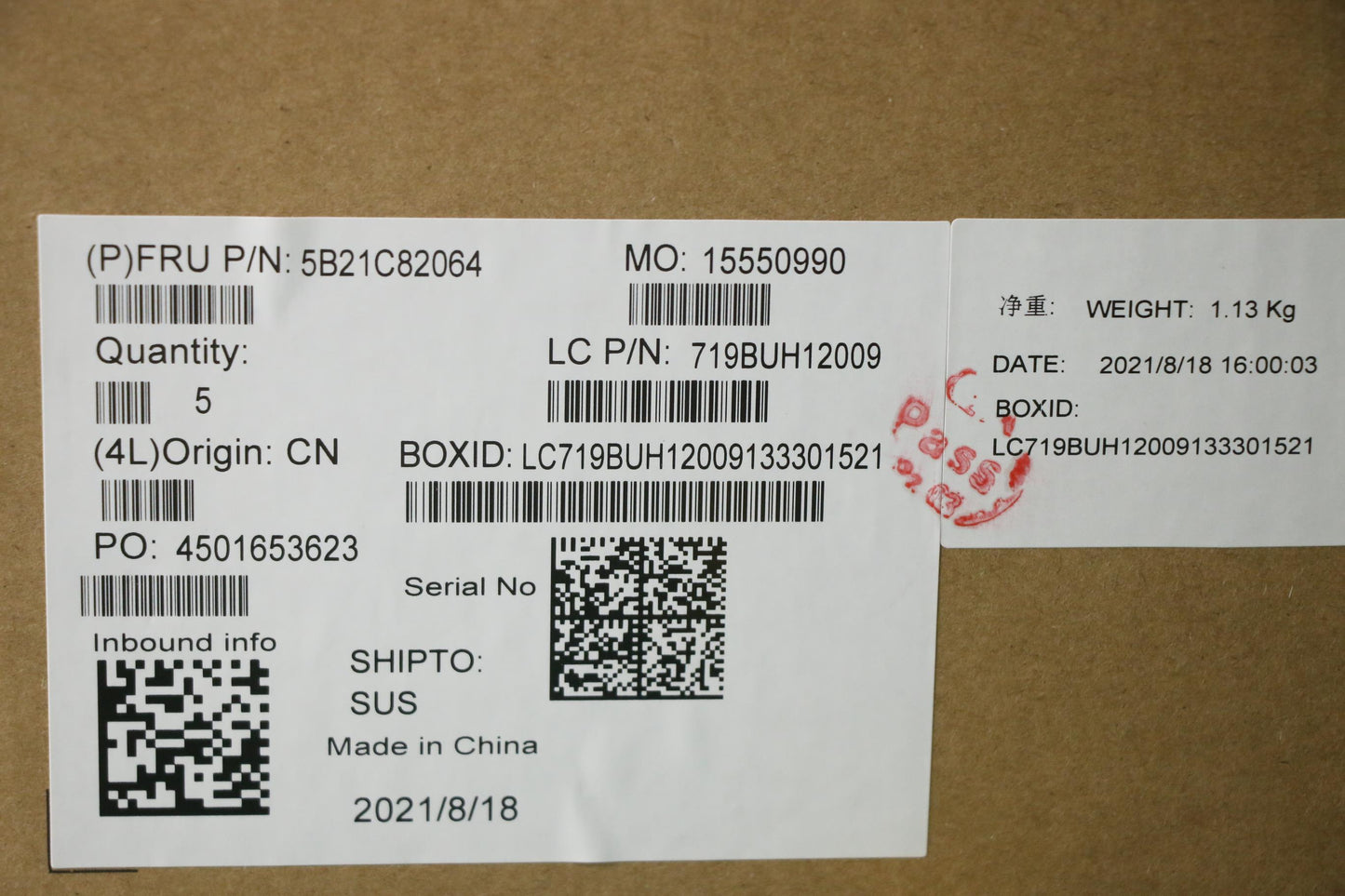 Lenovo Bdplanar Mb L 82Kd R35300U_Uma - 5B21C82064