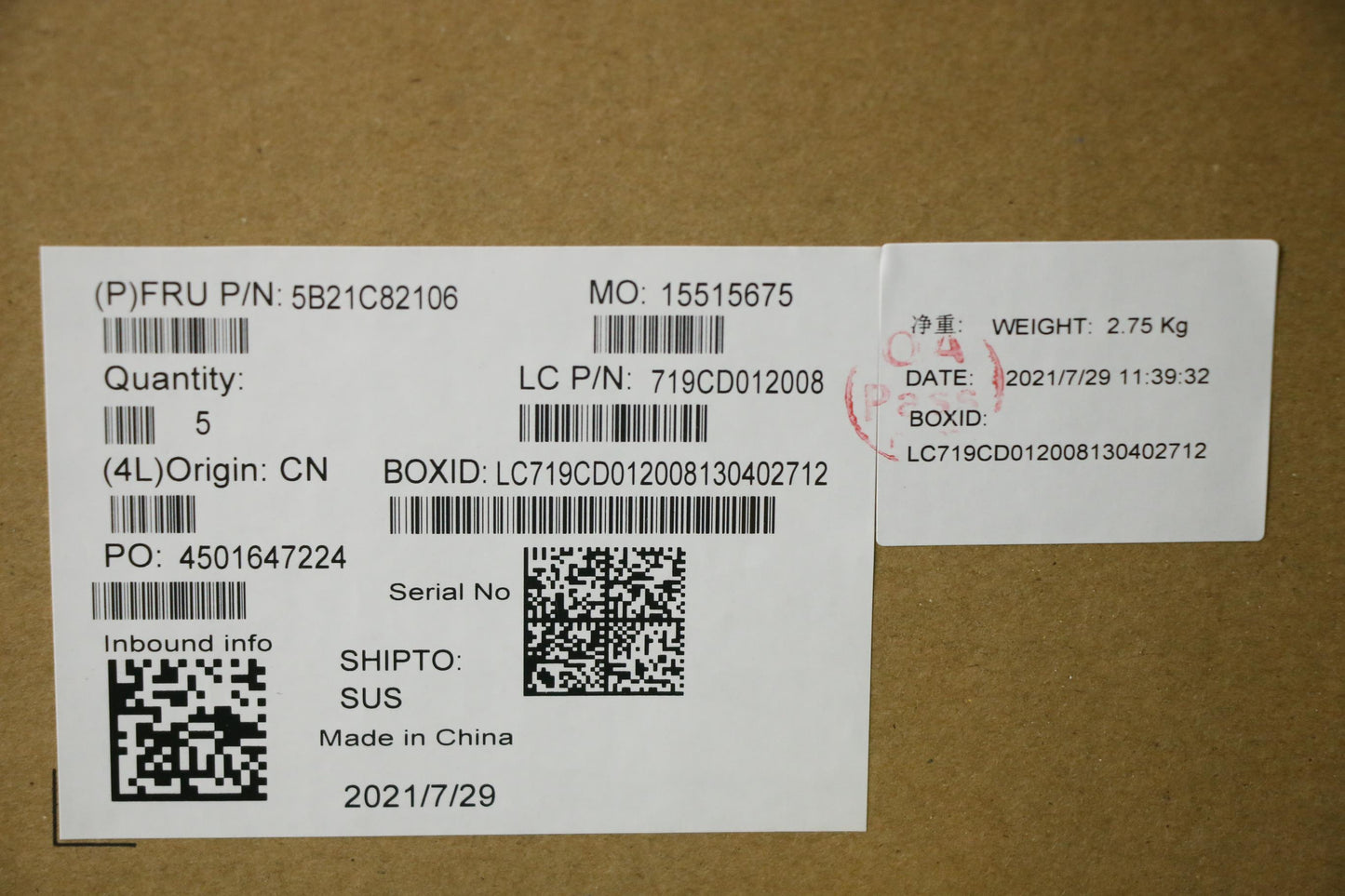 Lenovo Bdplanar Mbli711800Hrtx308016G - 5B21C82106
