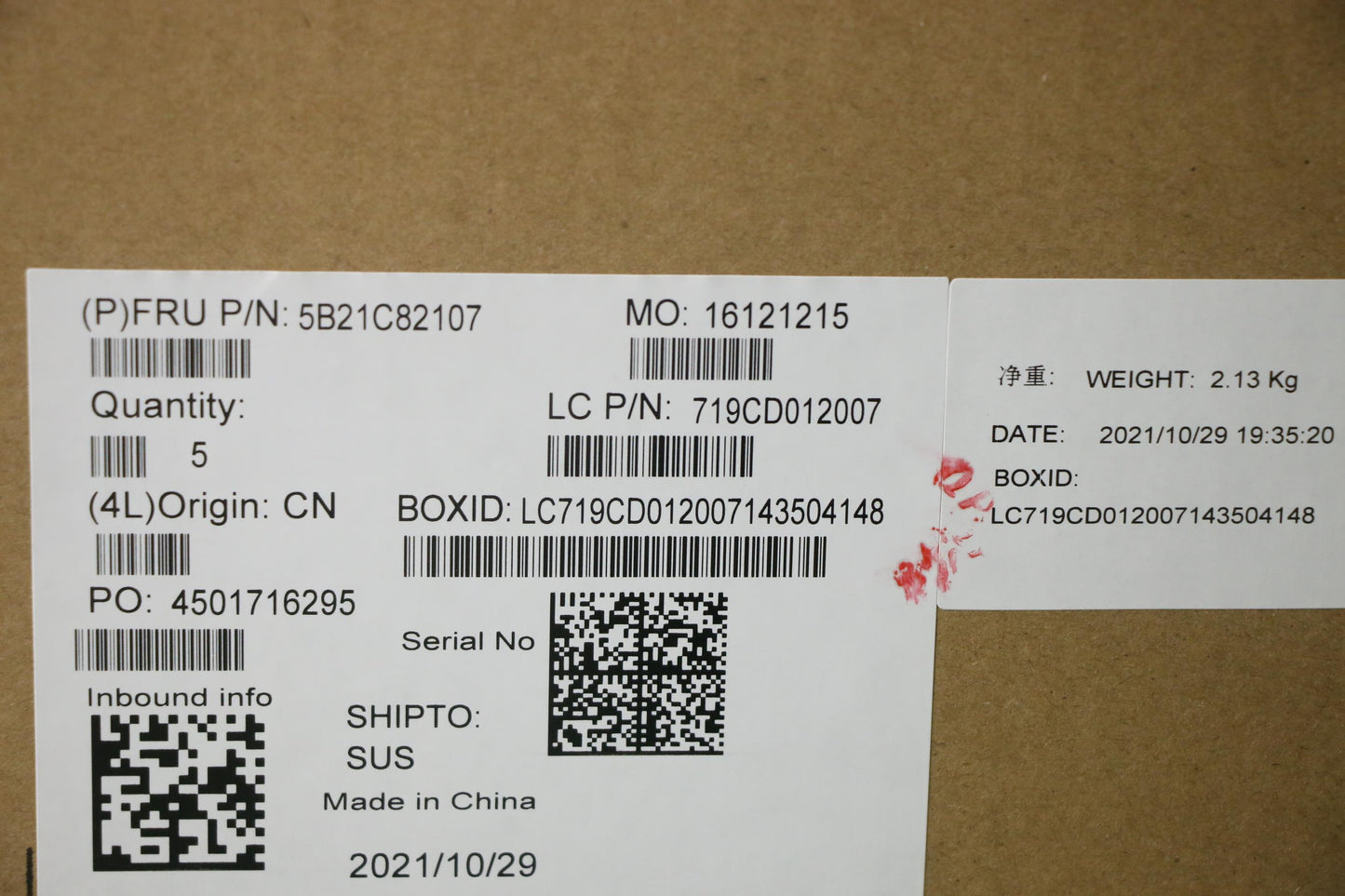 Lenovo Bdplanar Mbli711800Hrtx308016G - 5B21C82107