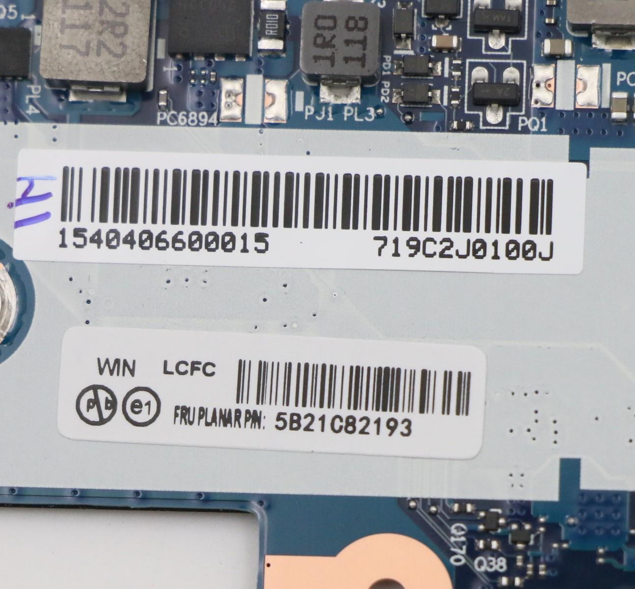 Lenovo System Board, Ryzen 7 5700U, 8G, WIN, ND YT dT2 YAB - 5B21C82193