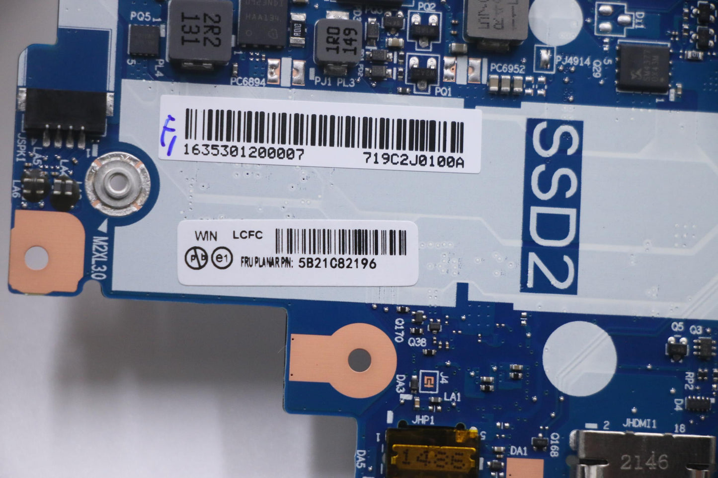 Lenovo Bdplanar Ry3 5300U8Gwinnd Ytft - 5B21C82196