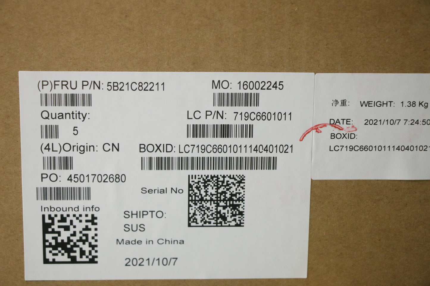 Lenovo Bdplanar Fr R3Pro5450U8G Win,Y - 5B21C82211