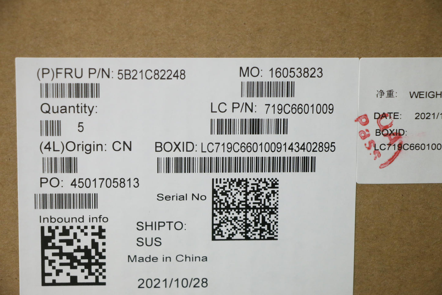 Lenovo Bdplanar Fr R5Pro5650U8G Nok,Y - 5B21C82248