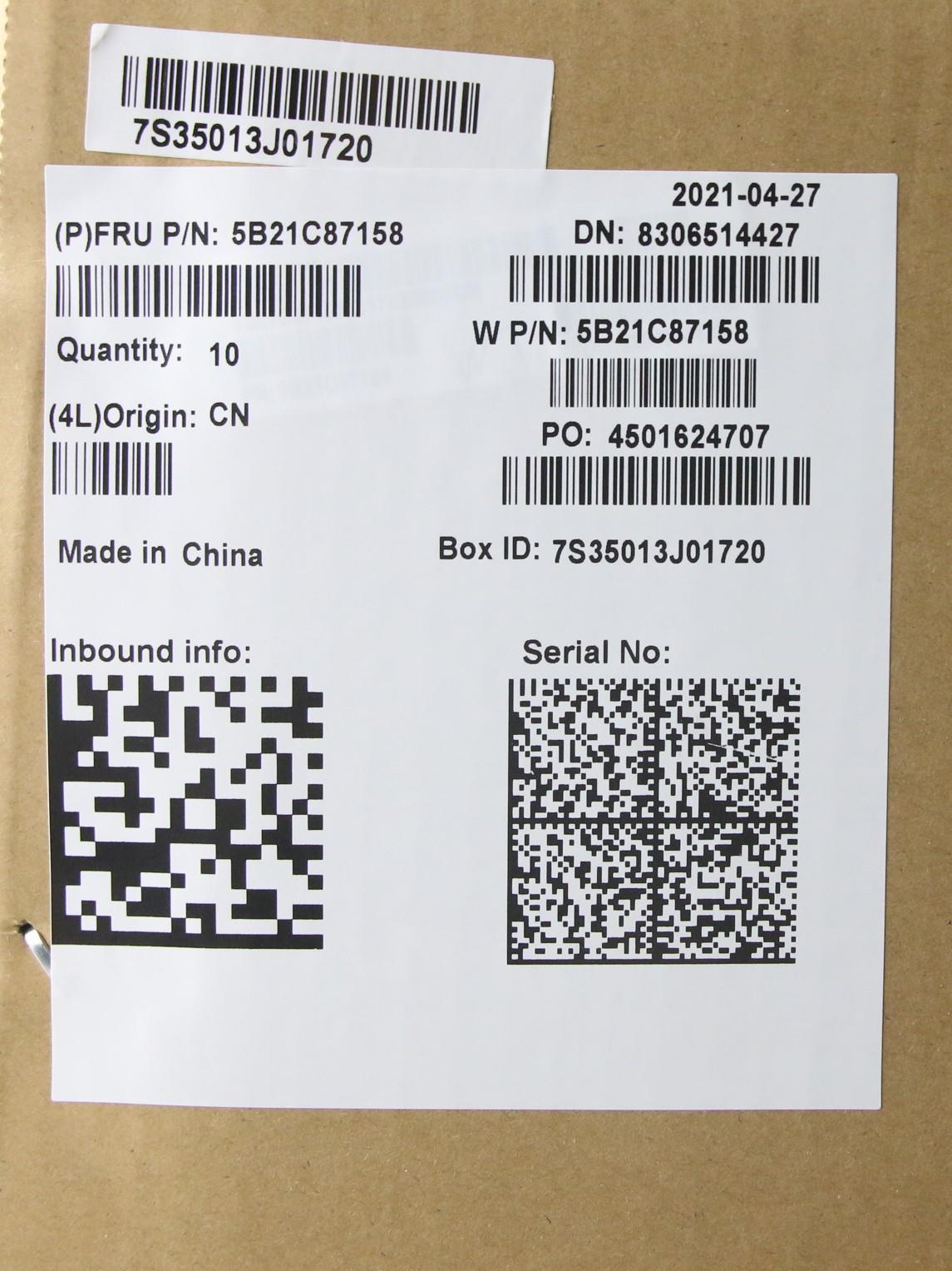 Lenovo Bdplanar Win,I7-10750H,Dis,Na, - 5B21C87158