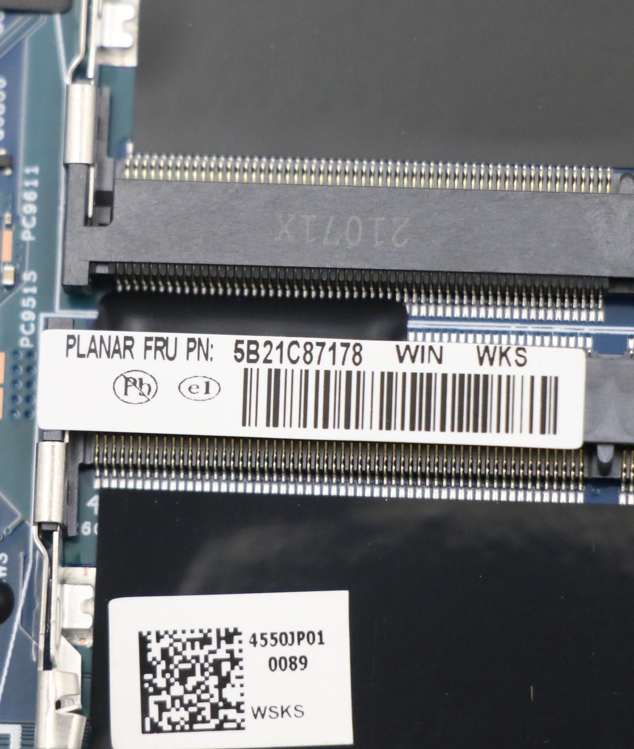 Lenovo Motherboard with i7-10850H, Discrete Graphics, TPM for Windows - 5B21C87178